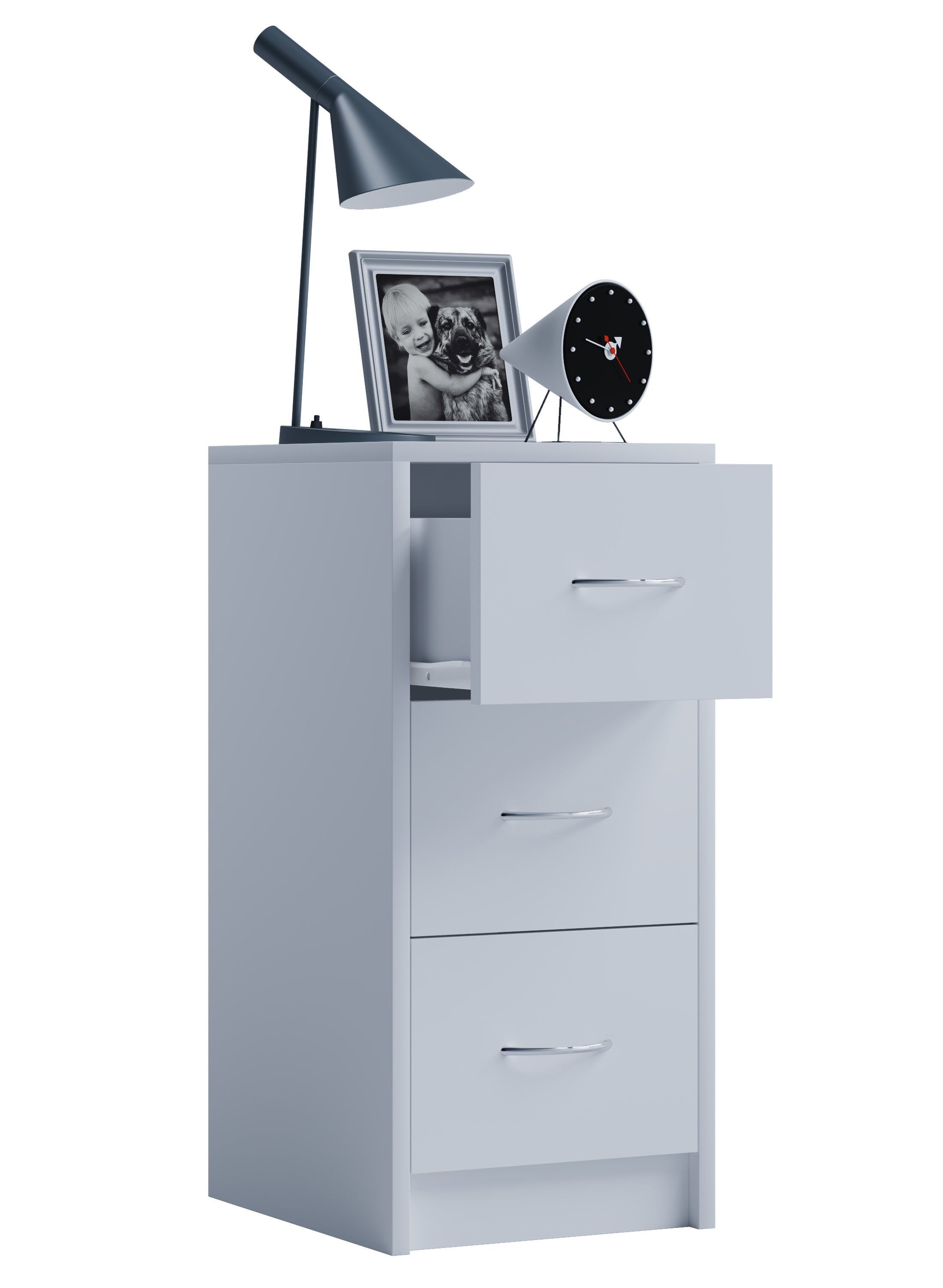 VCM Nachttisch Holz Nachtschrank Nachttisch Schublade Boxal Maxi günstig online kaufen