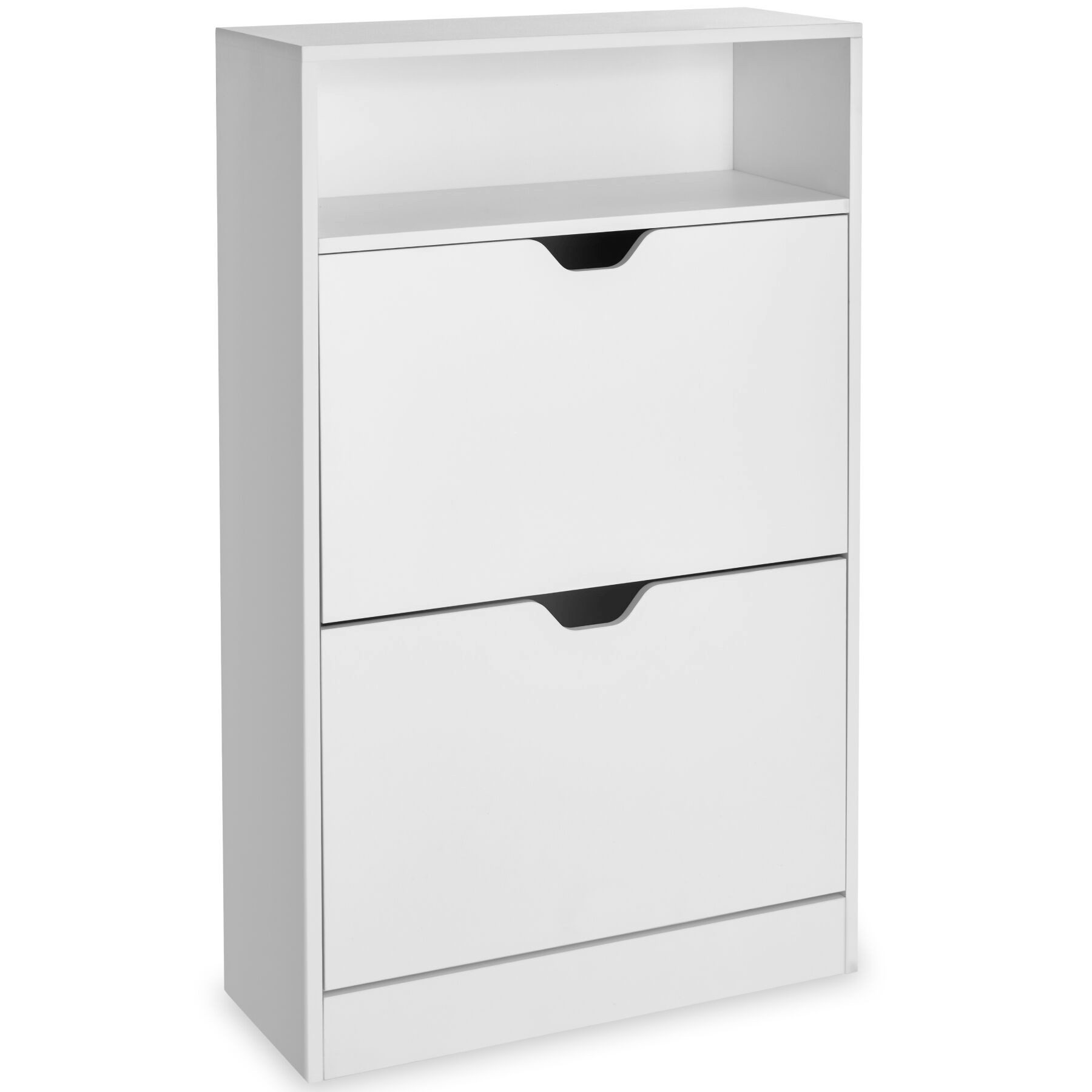tectake Schuhschrank Schuhregal Calea mit 2 Kippfächern für 12 Paar Schuhe günstig online kaufen