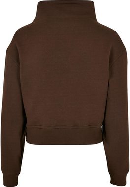 URBAN CLASSICS Sweater Damen Ladies Organic Short High Neck Crew (1-tlg)