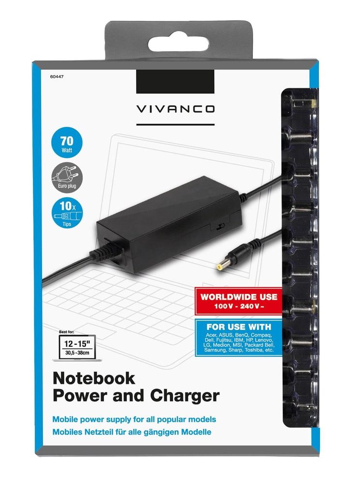 Vivanco Laptop-Ladegerät
