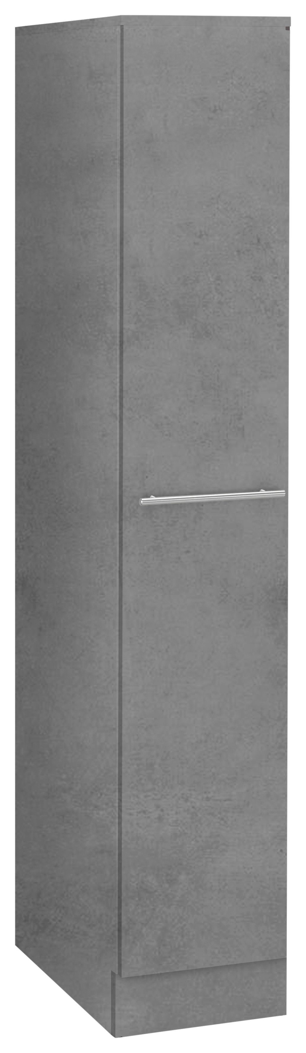 Apothekerschrank Flexi2 Küchen betonfarben/betonfarben wiho