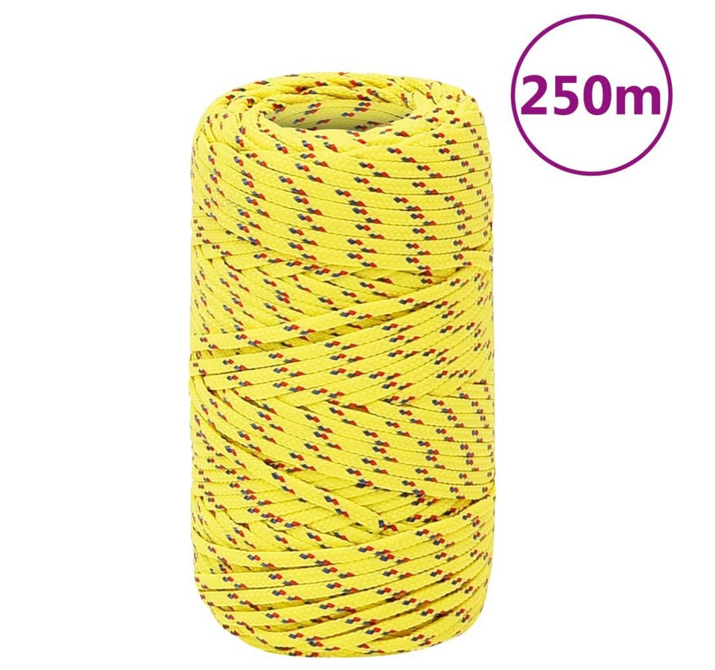 Thumbnail - vidaXL Seil, Bootsseil Gelb 2 mm 250 m Polypropylen