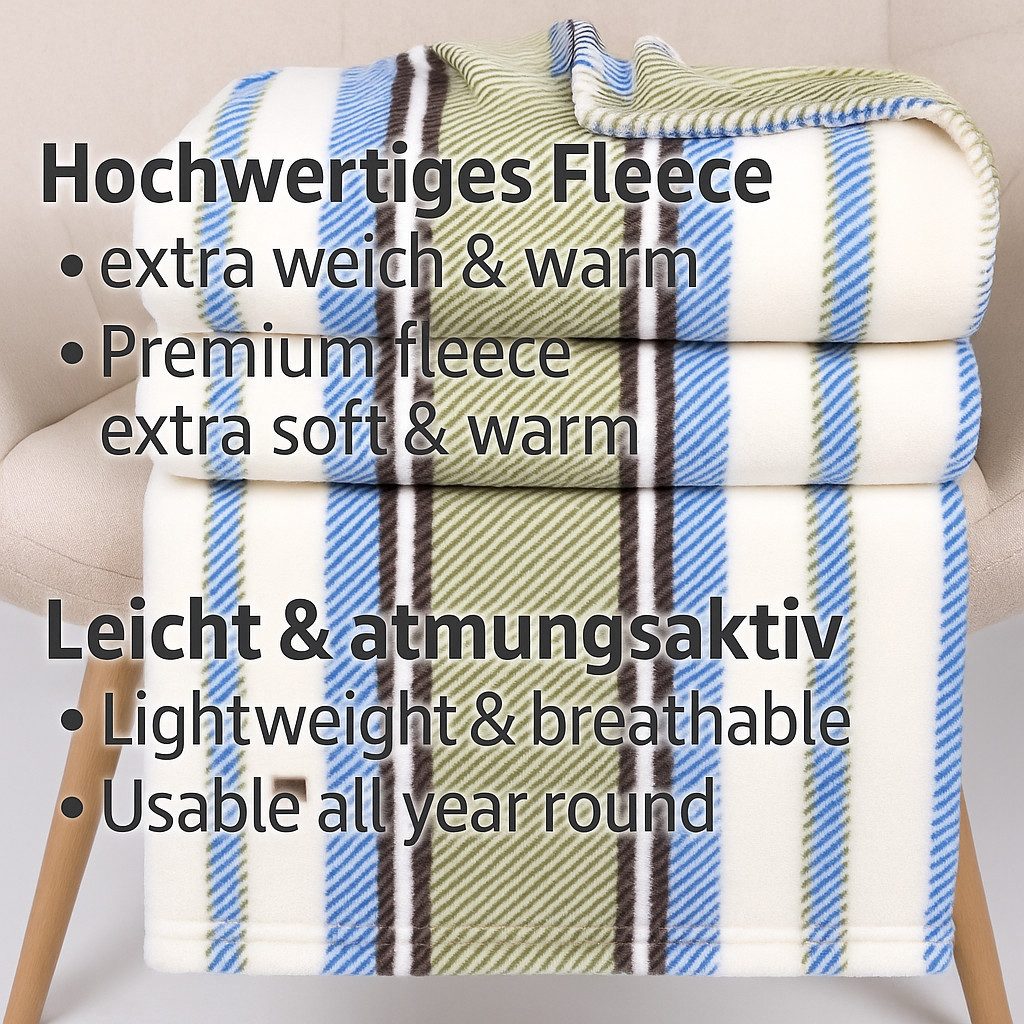 Wohndecke Betz Kuscheldecke MODENA Größe 150x200cm, Betz, Fleecedecke Flauschig Decke - Wohndecke Warm Weich