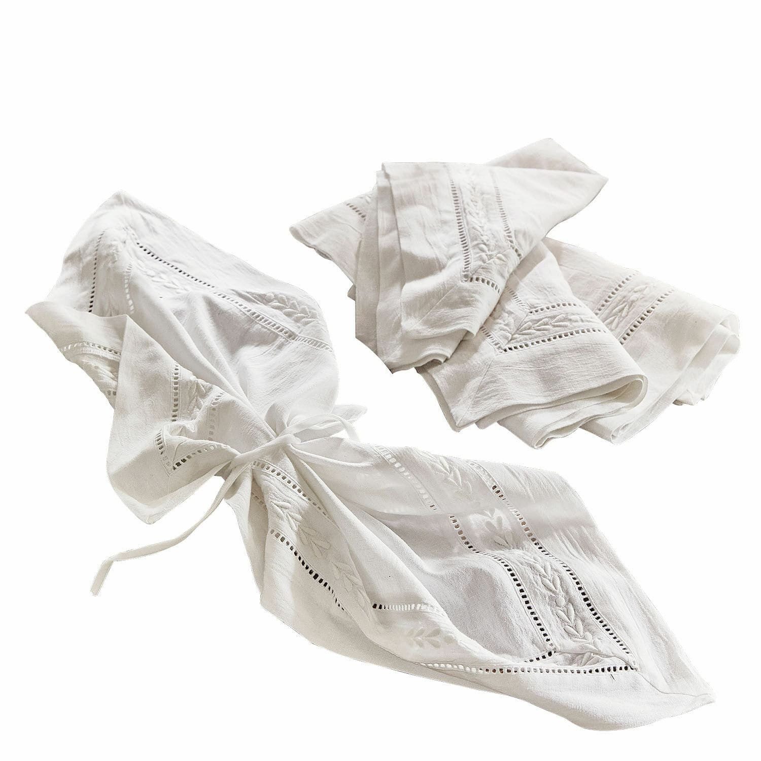 Mirabeau Stoffserviette Serviette 4er Set Ellingford weiß