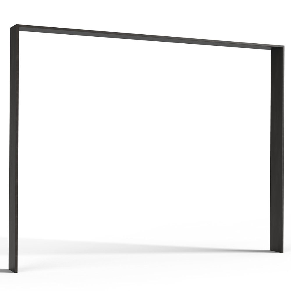 Lomadox Passepartout DAVENPORT-43 Passepartoutrahmen für 300 cm Kleiderschrank, in Stahl-Optik