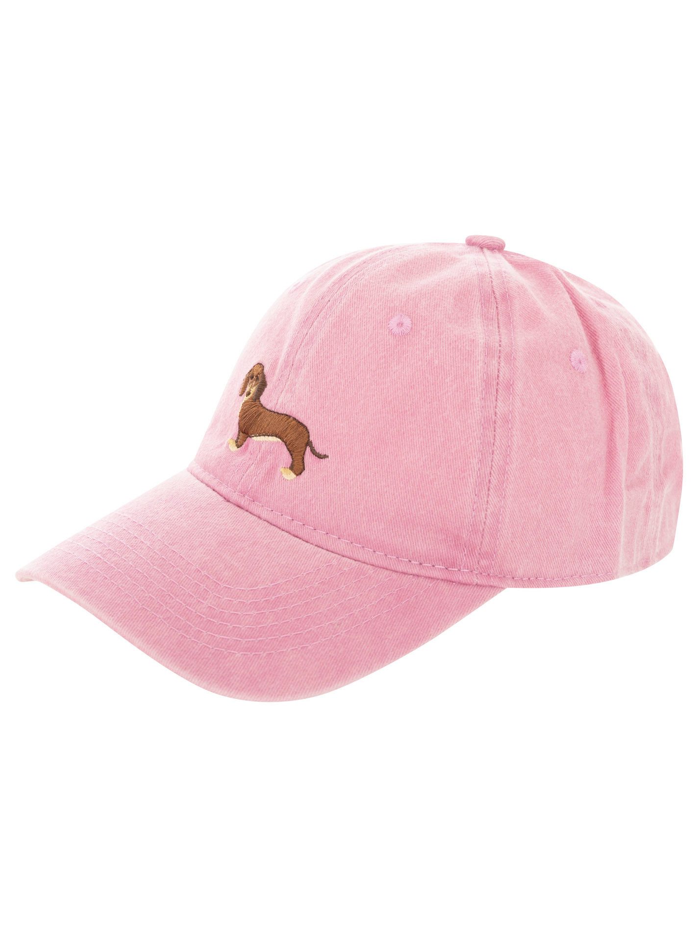 Zwillingsherz Baseball Cap "Dackel" Dackelmotiv gestickt, moderner Vintage Look