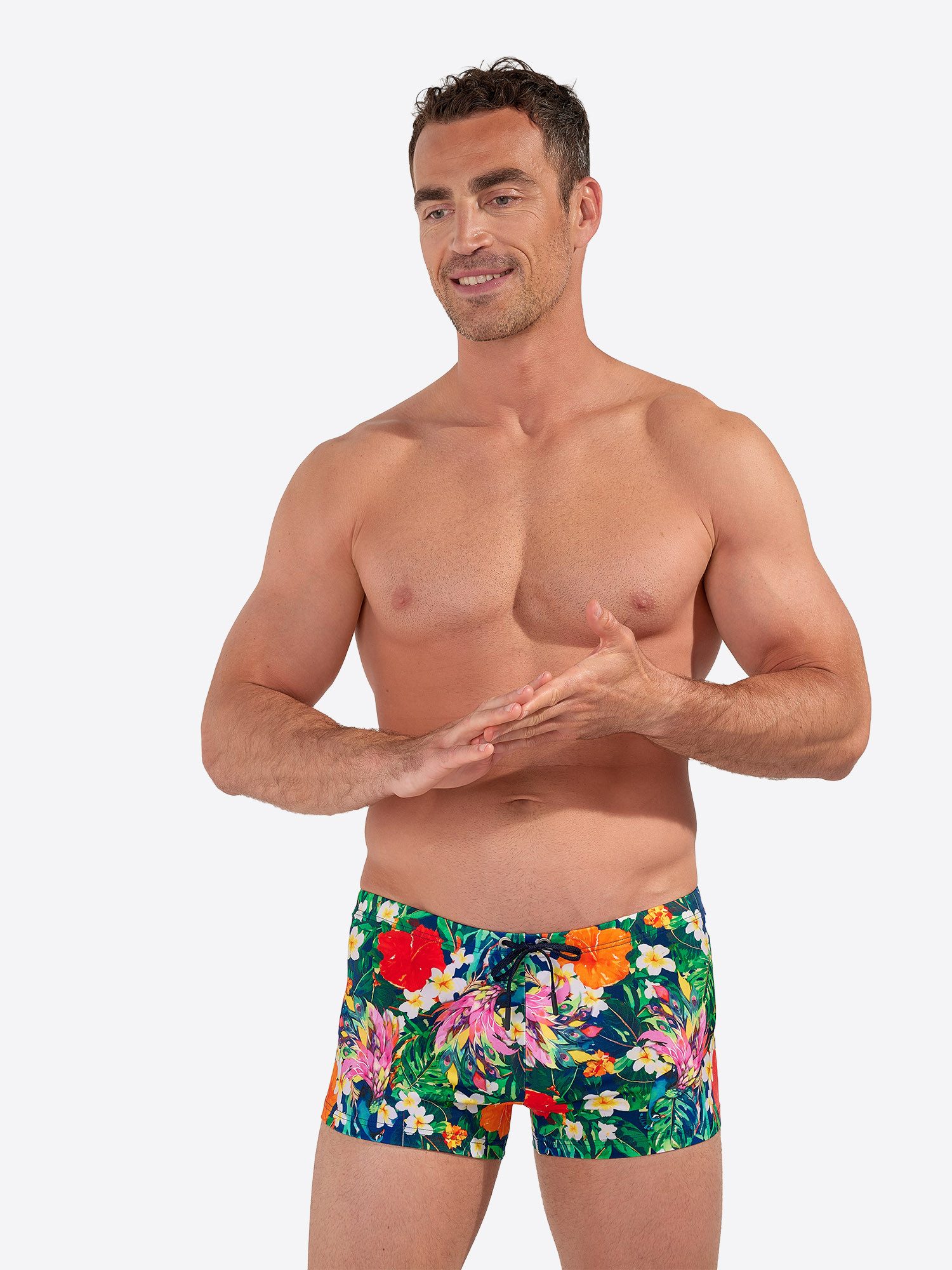 Hom Badeshorts Swim Shorts Peacock Schwimmshorts, Strandshorts, Badehose Shorts