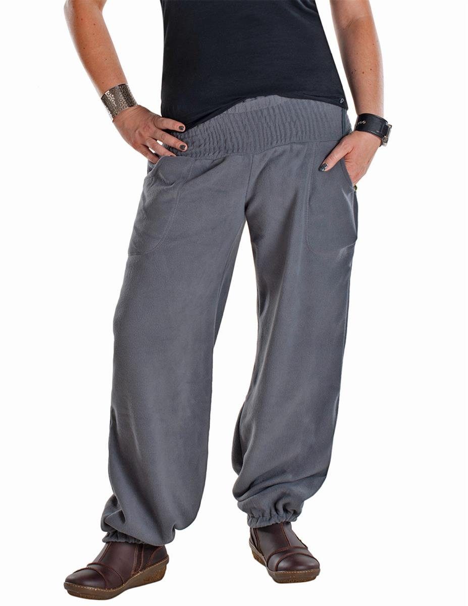 Vishes Fleecehose Warme Winter Thermohose Haremshose aus Fleece Hüfthose, Goa, Hippie Yoga Style