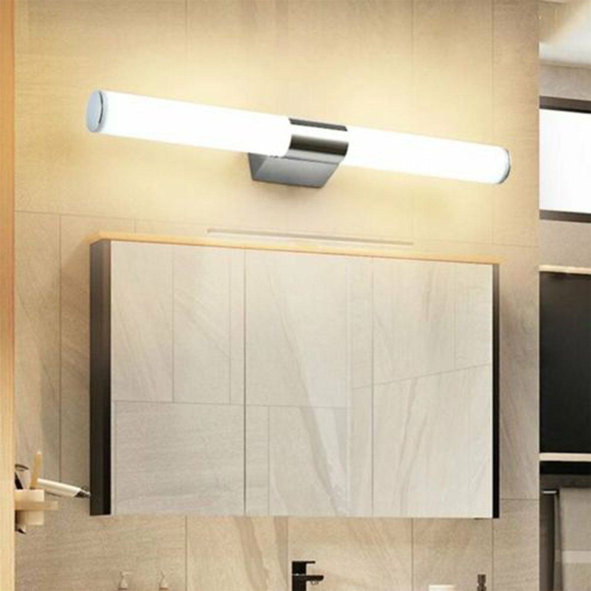 oyajia LED Spiegelleuchte 22W Spiegelleuchte 55cm, günstig online kaufen