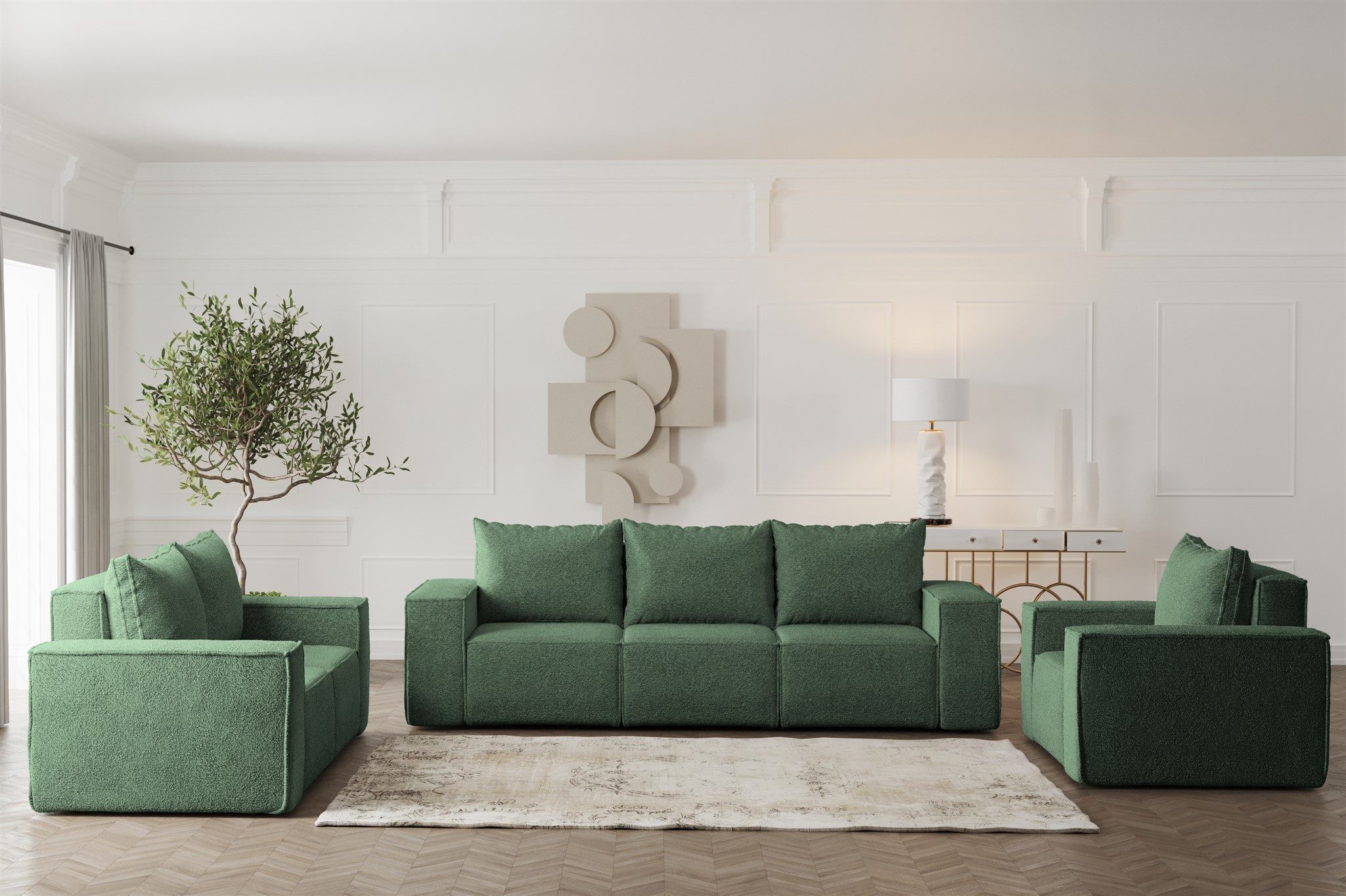 Fun Möbel Polstergarnitur Sofa-Set Designersofa ESTELLE günstig online kaufen
