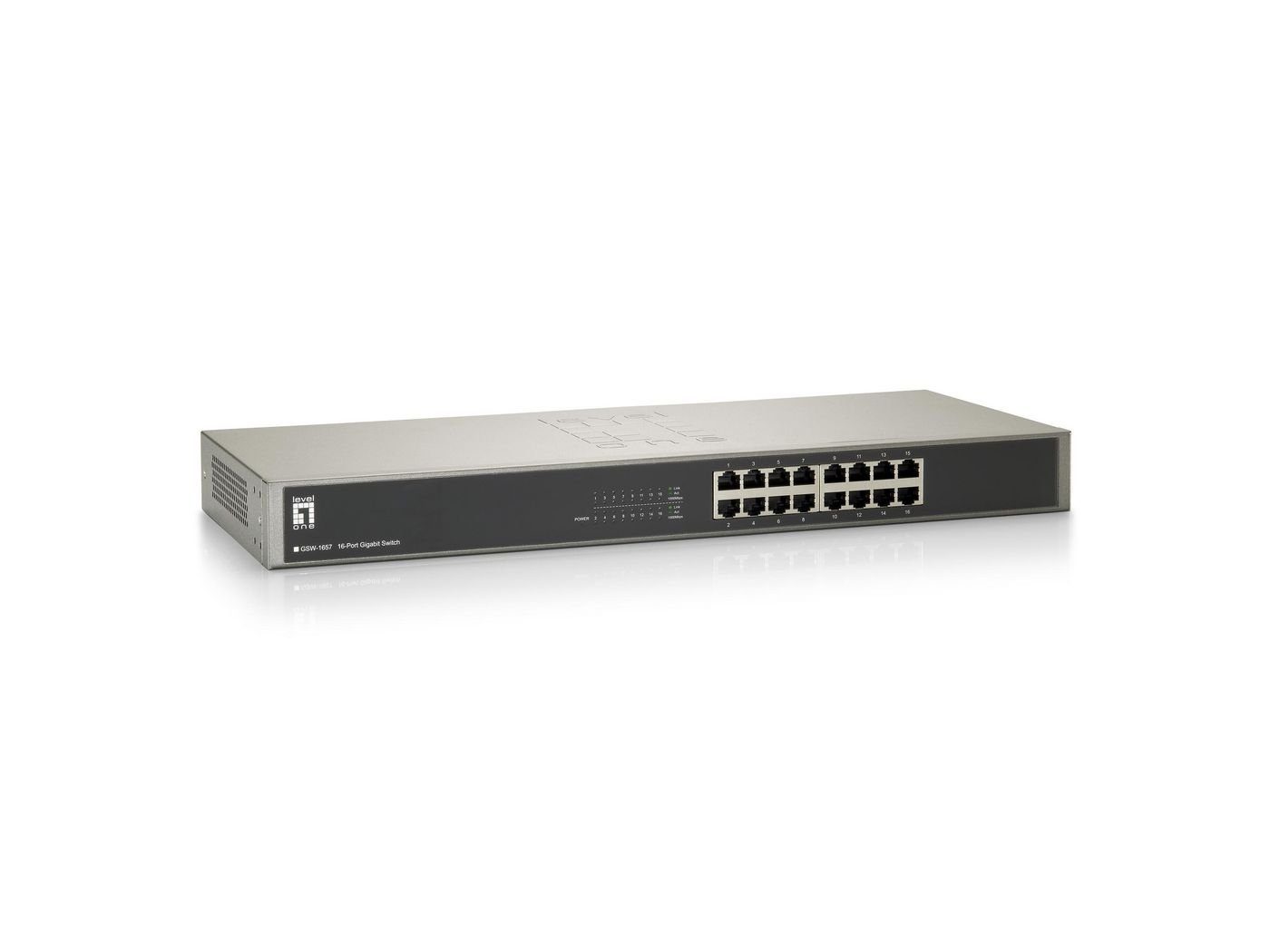 LEVEL ONE LevelOne - GSW-1657 16-Port 19"" Unmanaged Gbit Ethernet Swi Netzwerk-Switch