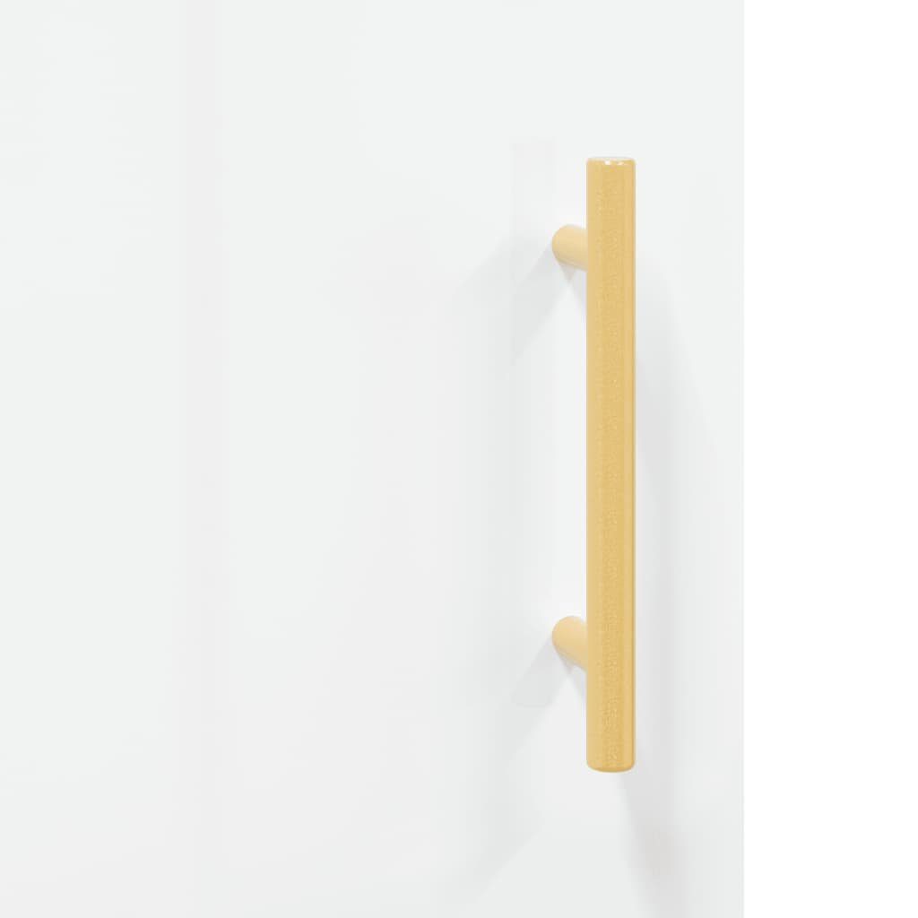 vidaXL Fächerschrank Wandschrank Hochglanz-Weiß 60x31x60 (1-St) Holzwerkstoff cm