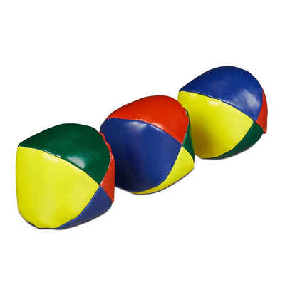relaxdays Spielball Jonglierbälle 3er Set