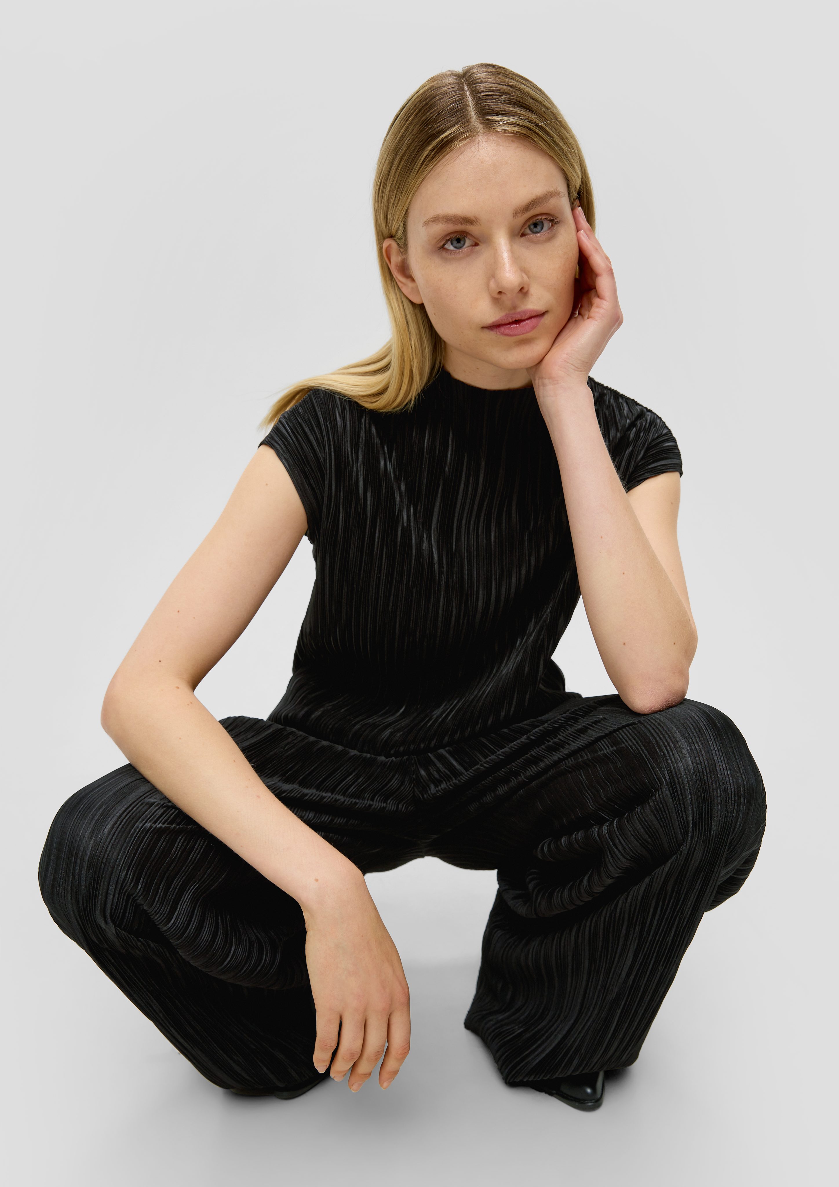 s.Oliver Shirttop Blusentop mit Plisseefalten günstig online kaufen