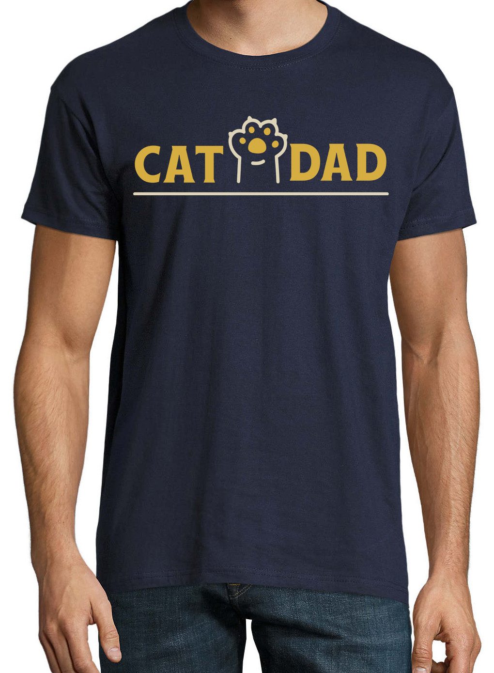Youth Designz Print-Shirt Cat Dad Herren T-Shirt mit lustigen Logo für Herr günstig online kaufen