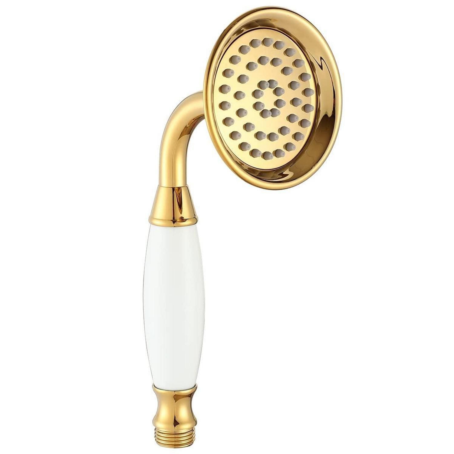 LuxusKollektion Handbrause Duschkopf Handbrause Messing Goldfarben