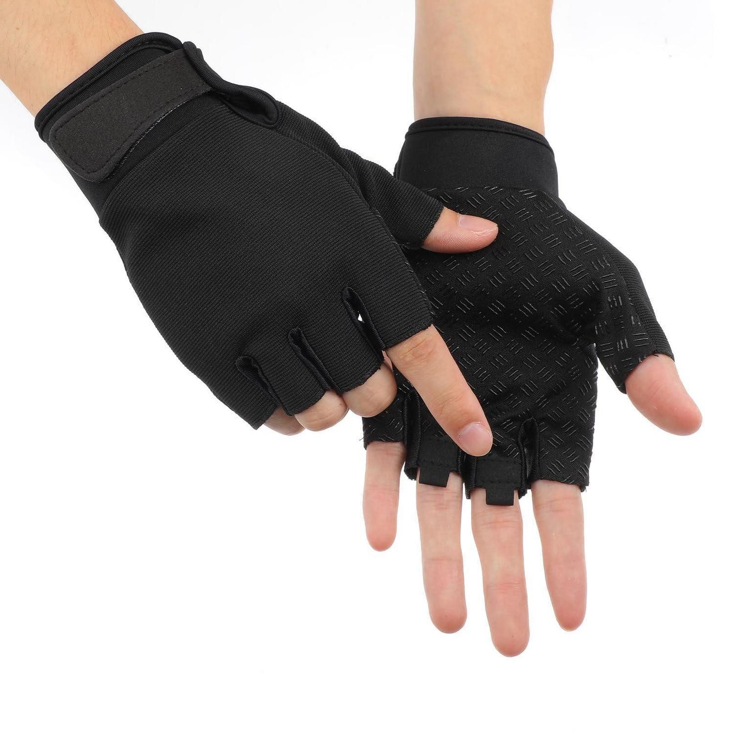 LuxusKollektion Trainingshandschuhe Fitness-Handschuhe Fingerlos Rutschfest Atmungsaktiv (1-St)