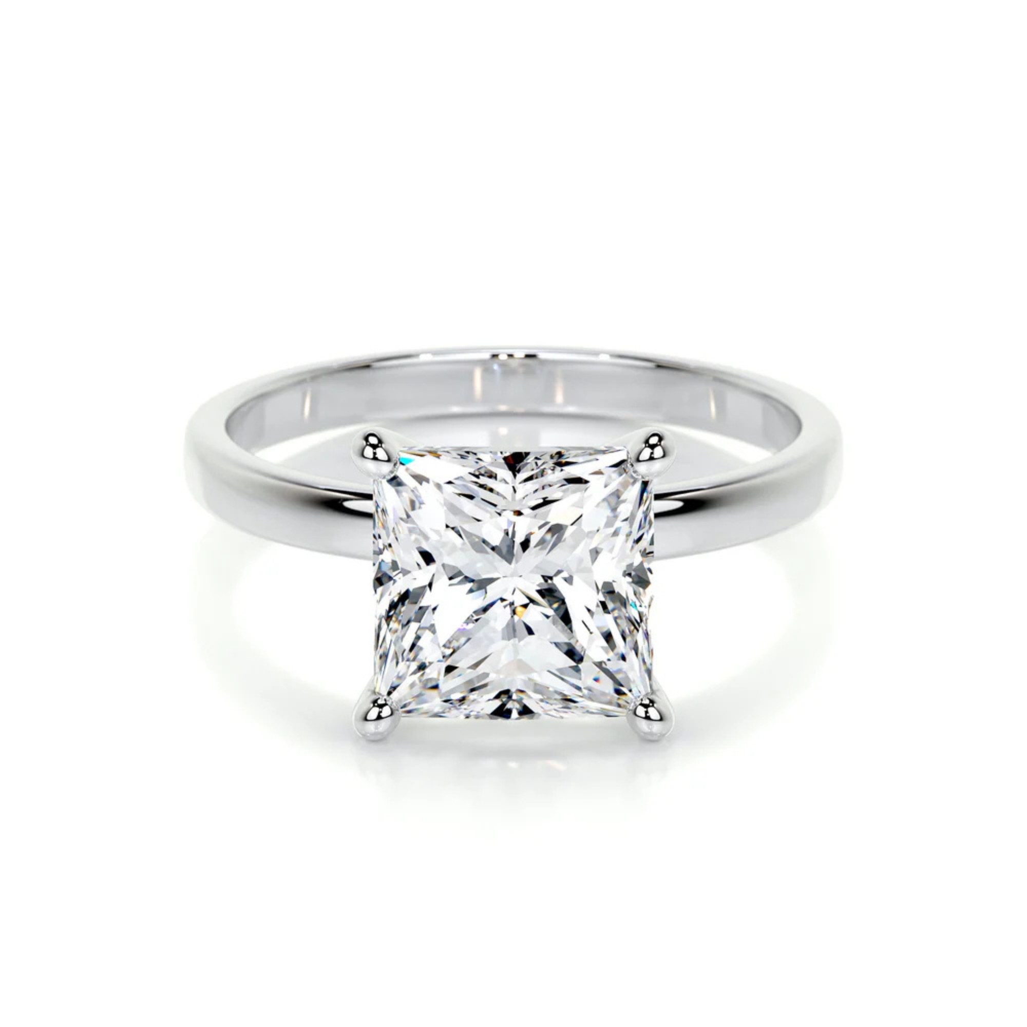 Nicole Manson Diamantring Prinzessschliff Labordiamant 1ct - 3ct 585 Gold, Prinzess Solitärring