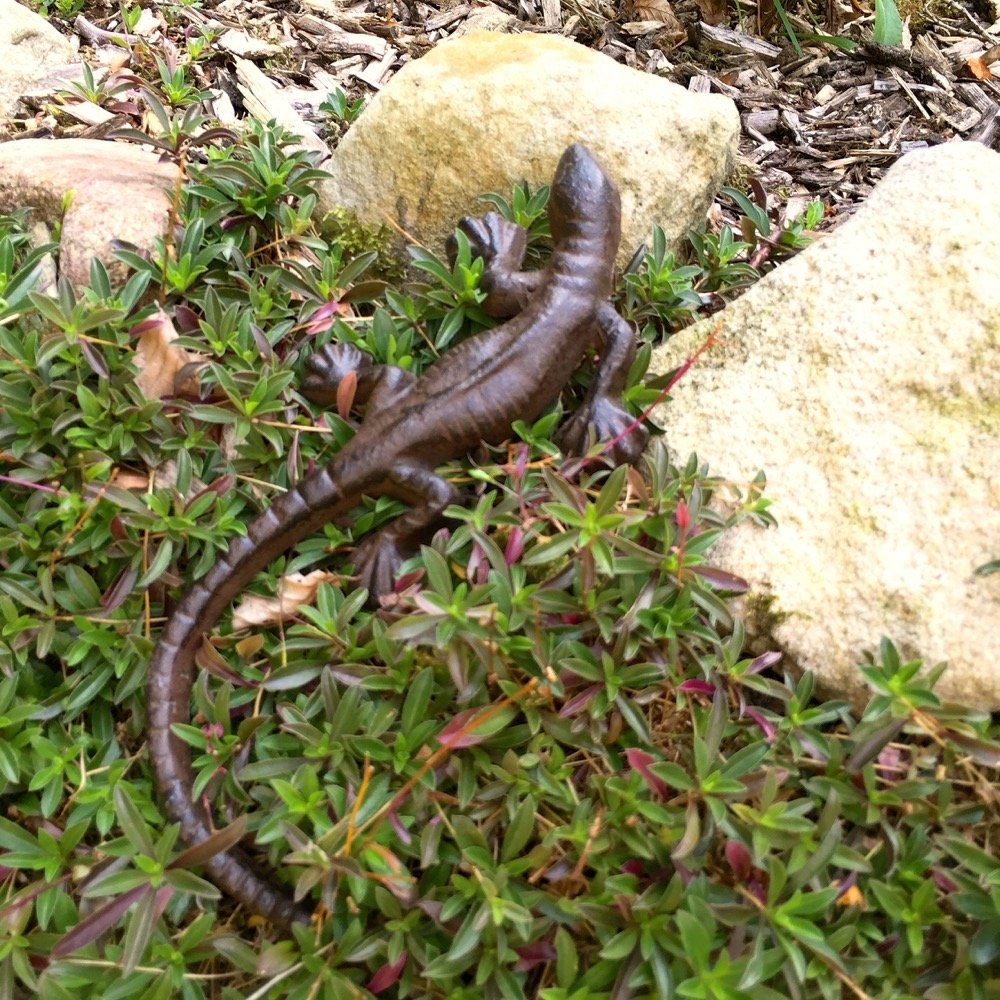 Antikas Gartenfigur Tischdekoration Eidechse, Garten Salamander, Gecko zum Aufhängen