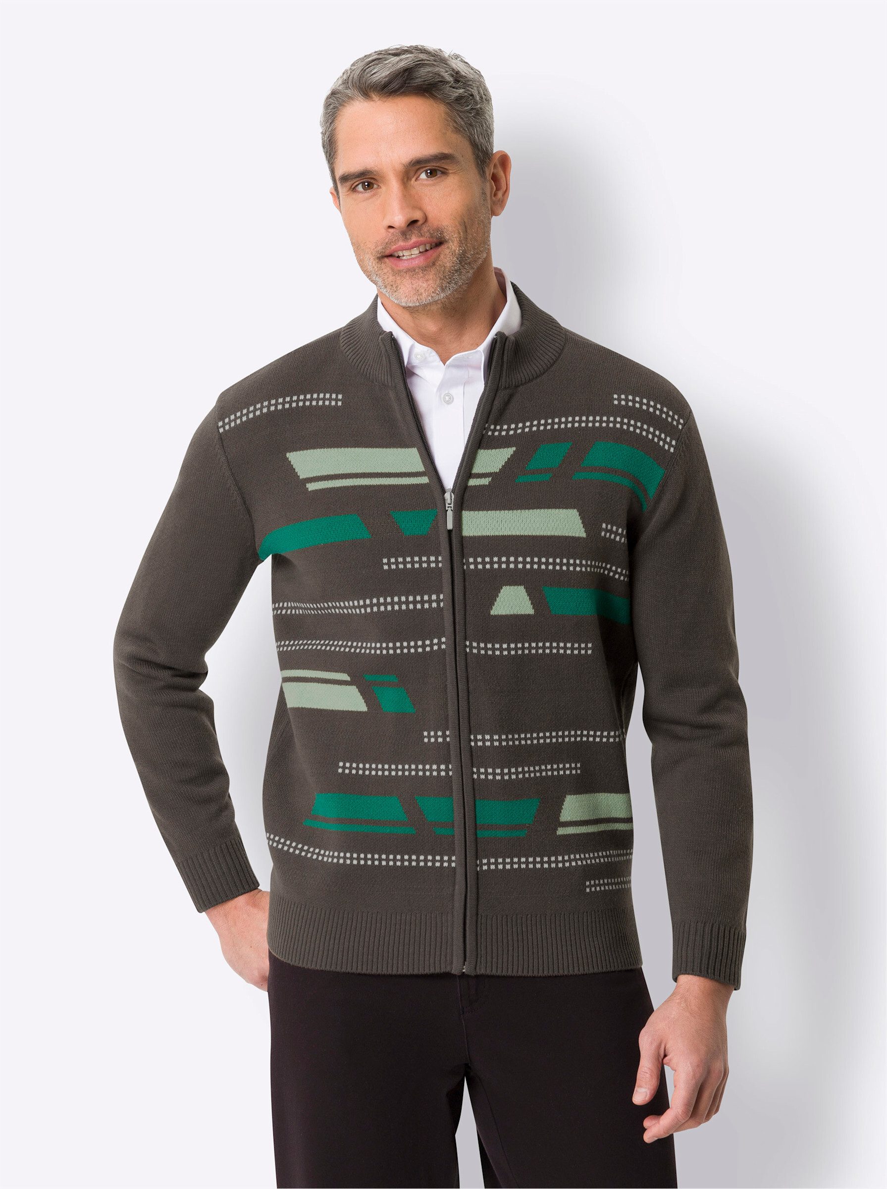 Sieh an! Strickjacke Strickjacke Langarm