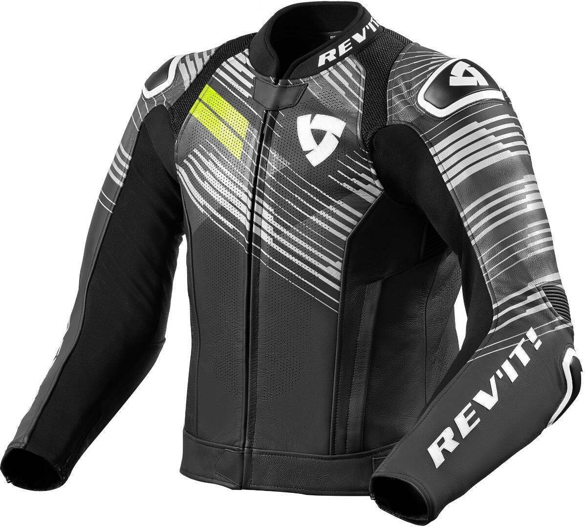 Revit Motorradjacke Apex Motorrad Lederjacke perforiert,herausnehmbares Innenfutter