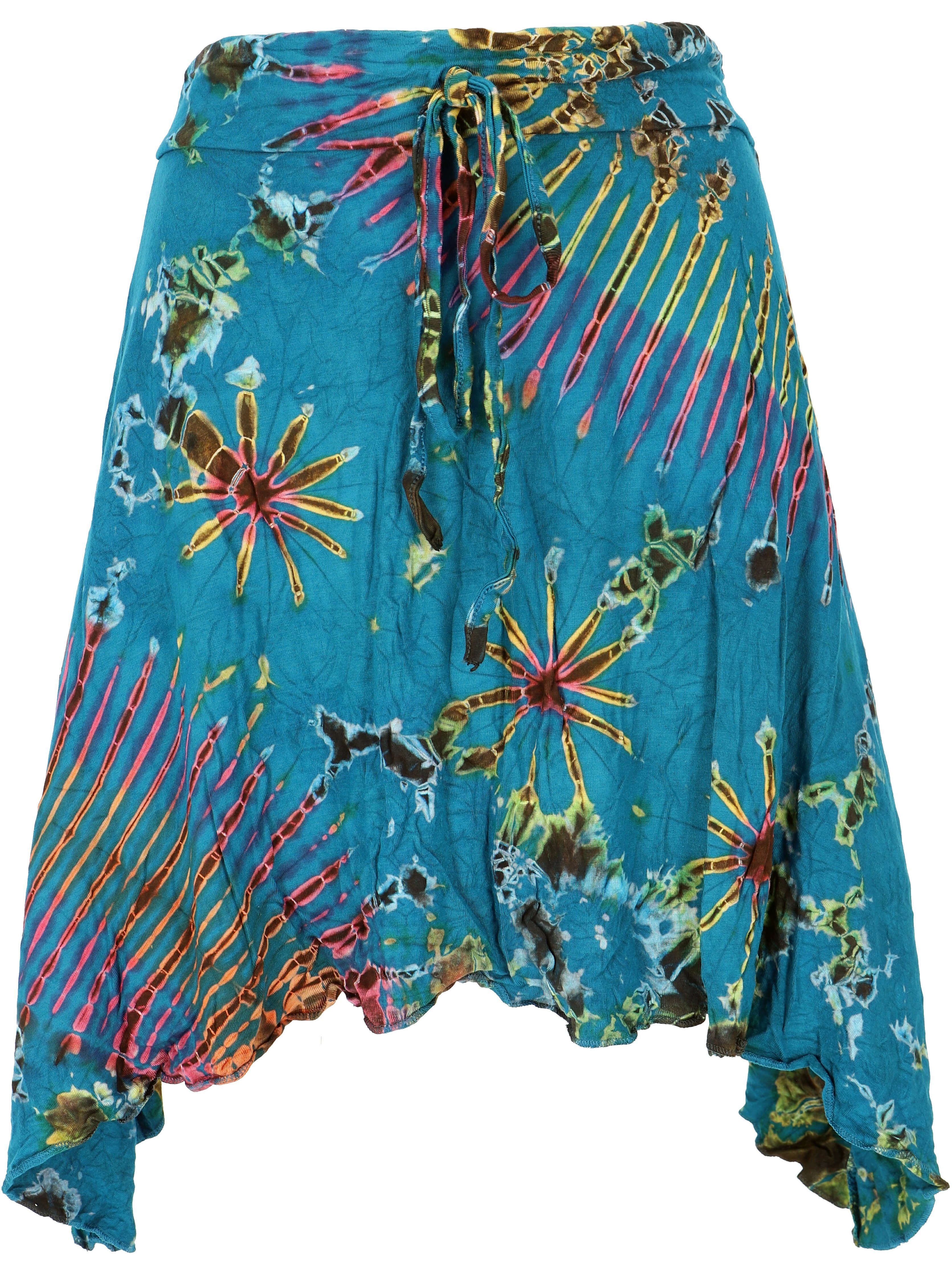Guru-Shop Minirock Batik Hippie Minirock, Boho Sommerrock,.. alternative Bekleidung