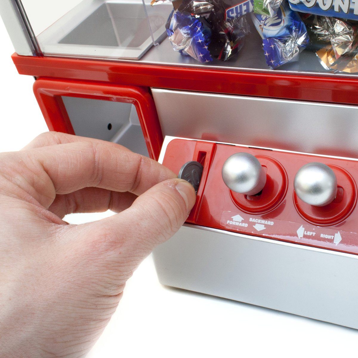 Goods+Gadgets Spieltisch Spieltisch Candy Grabber – Süßigkeitenautomat mit Greifarm & Joystick, (Spielautomat), Süßigkeiten Greifautomat