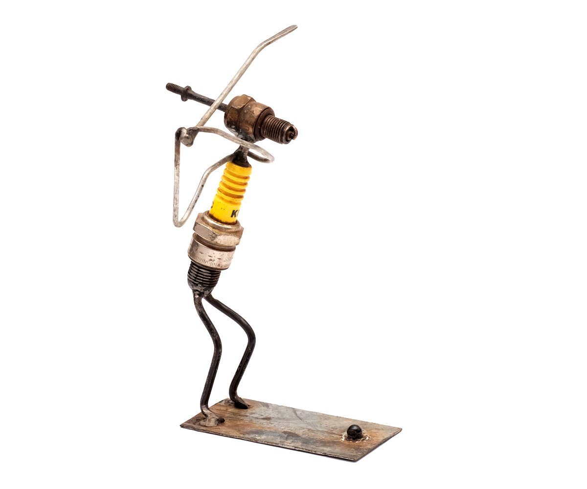 Brillibrum Dekofigur Metallfigur Свечи зажигания Figur Upcycling Metallfigur Deko Metall (1 St)