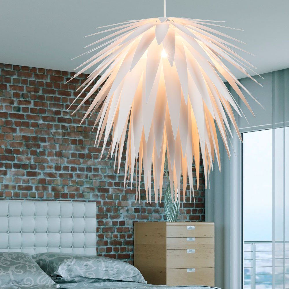 etc-shop LED Pendelleuchte, Leuchtmittel Lampe Design weiß LED 140 Höhe Leuchte inklusive, Hänge Beleuchtung Decken Pendel