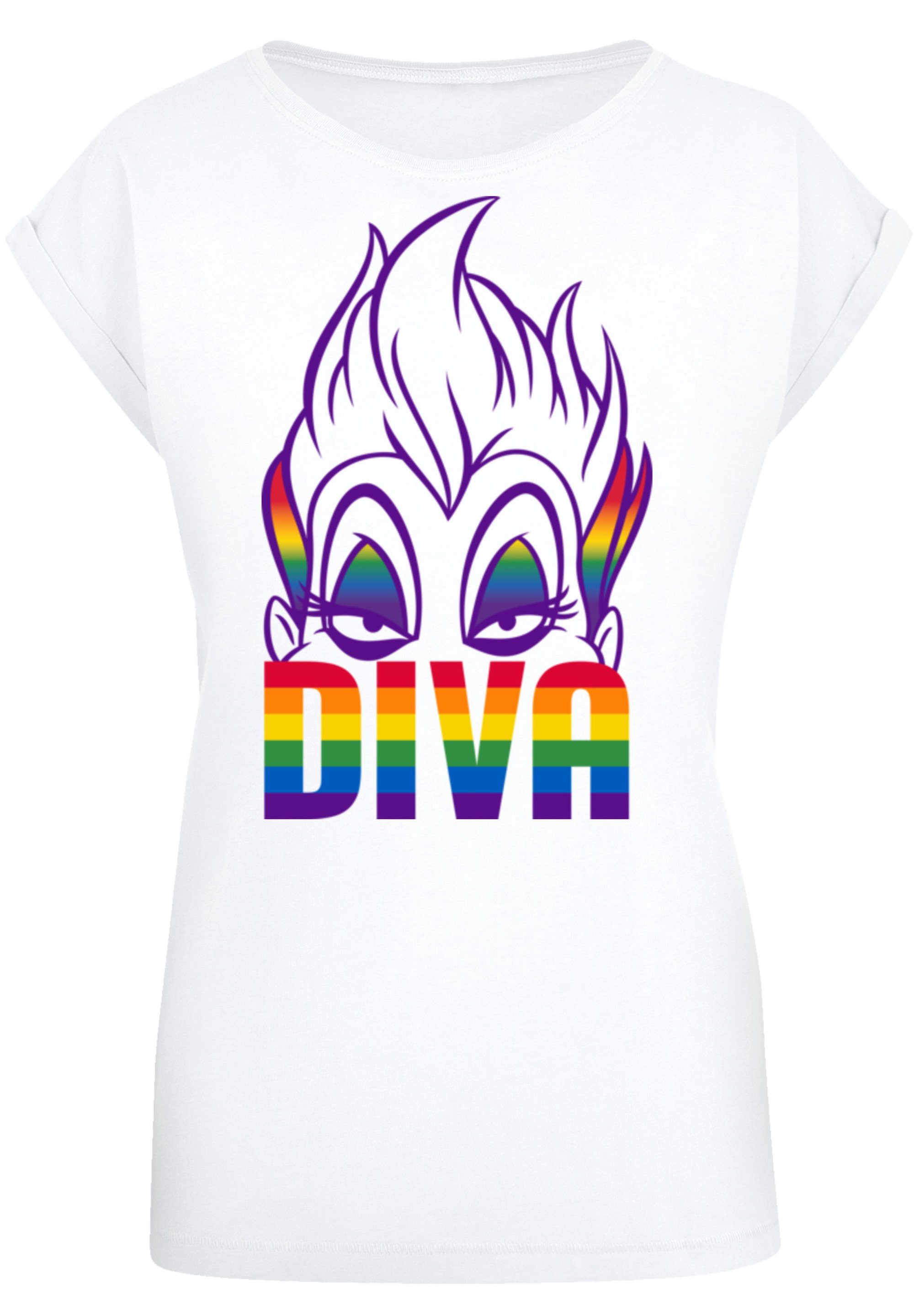 F4NT4STIC T-Shirt Disney Villains Diva Premium Qualität, Sehr weicher  Baumwollstoff mit hohem Tragekomfort