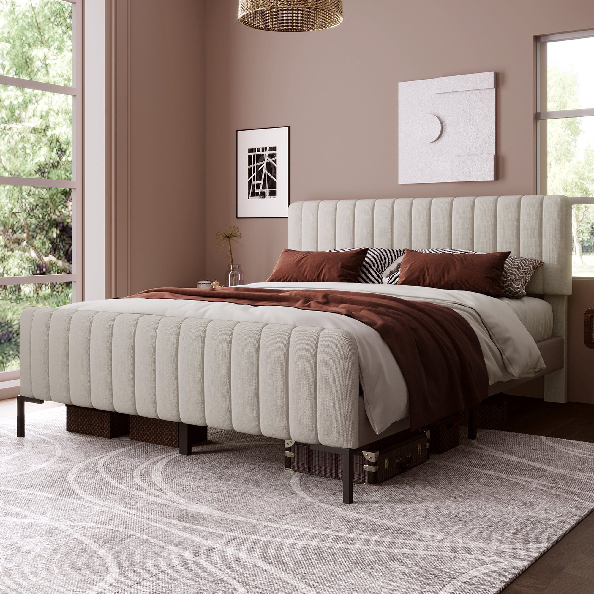 HAUSS SPOLE Polsterbett Doppelbett Holzbett Polsterbett günstig online kaufen