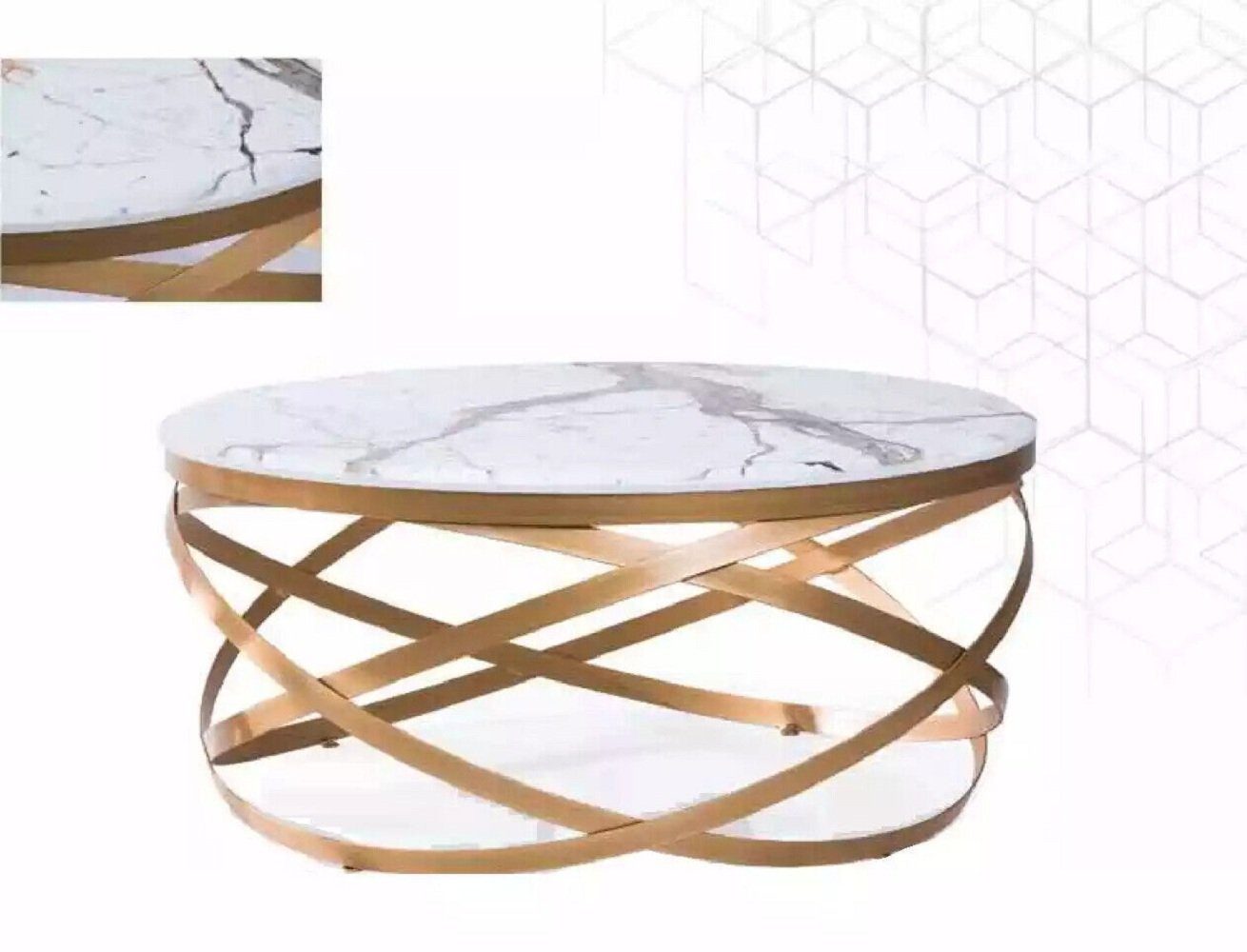 JVmoebel Couchtisch Couchtisch Möbel Tisch Luxus Modern Wohnzimmer Design Edelstahl (1-St., 1x Couchtisch), Made in Europa