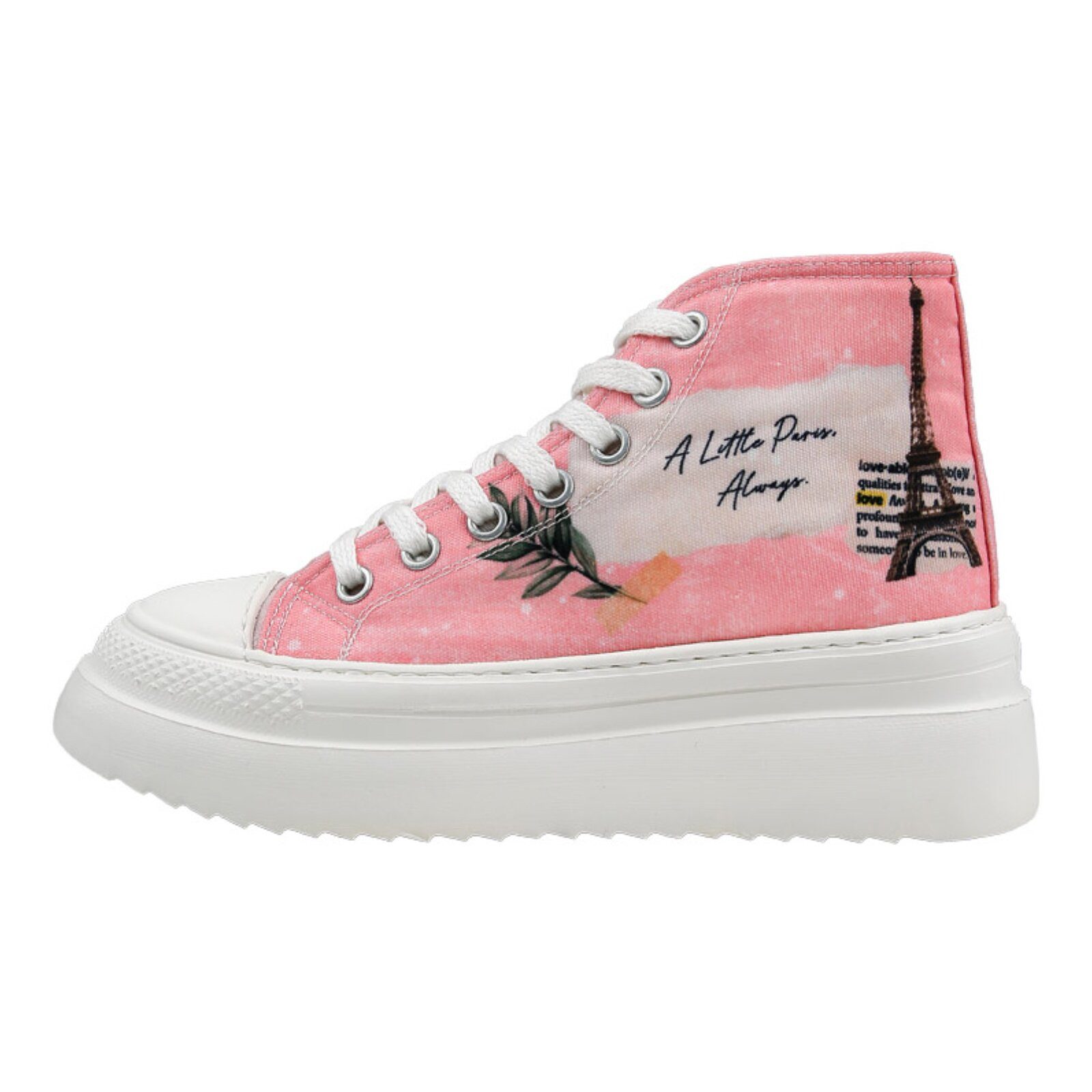 DOGO Fiora High-Top Sneaker A Little Paris Always Damen Sneaker Sneaker Handgefertigt