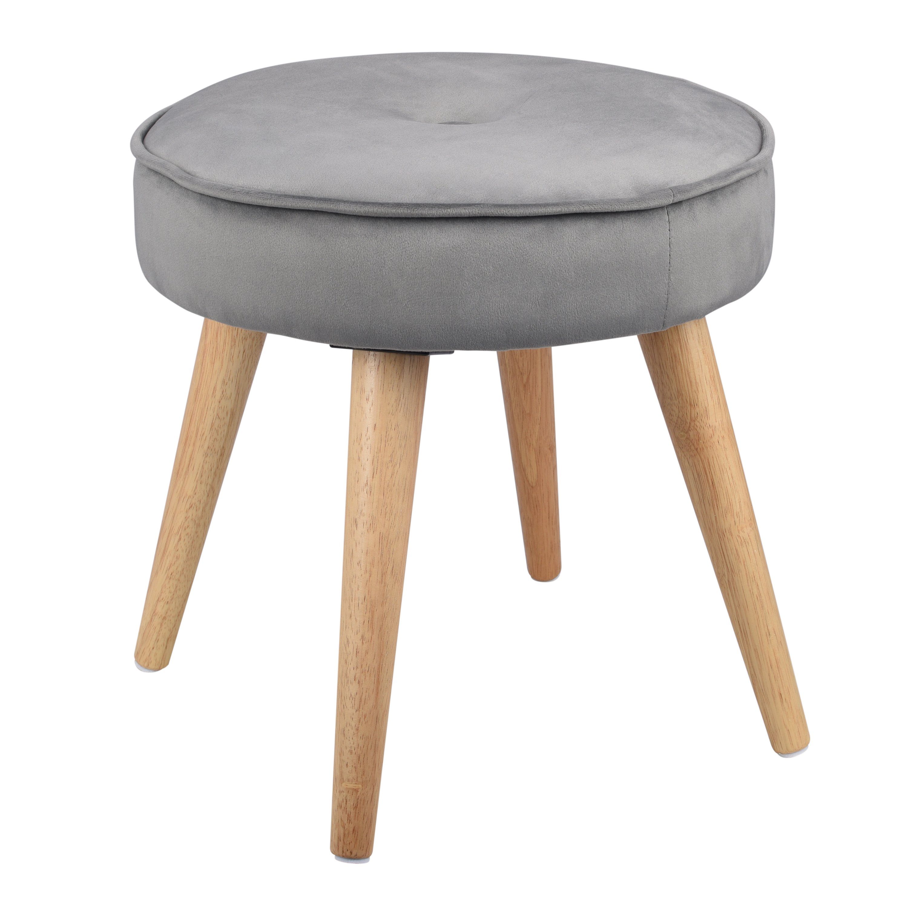 Ribelli Hocker Hocker, grau, Ø 40 x H 40 cm