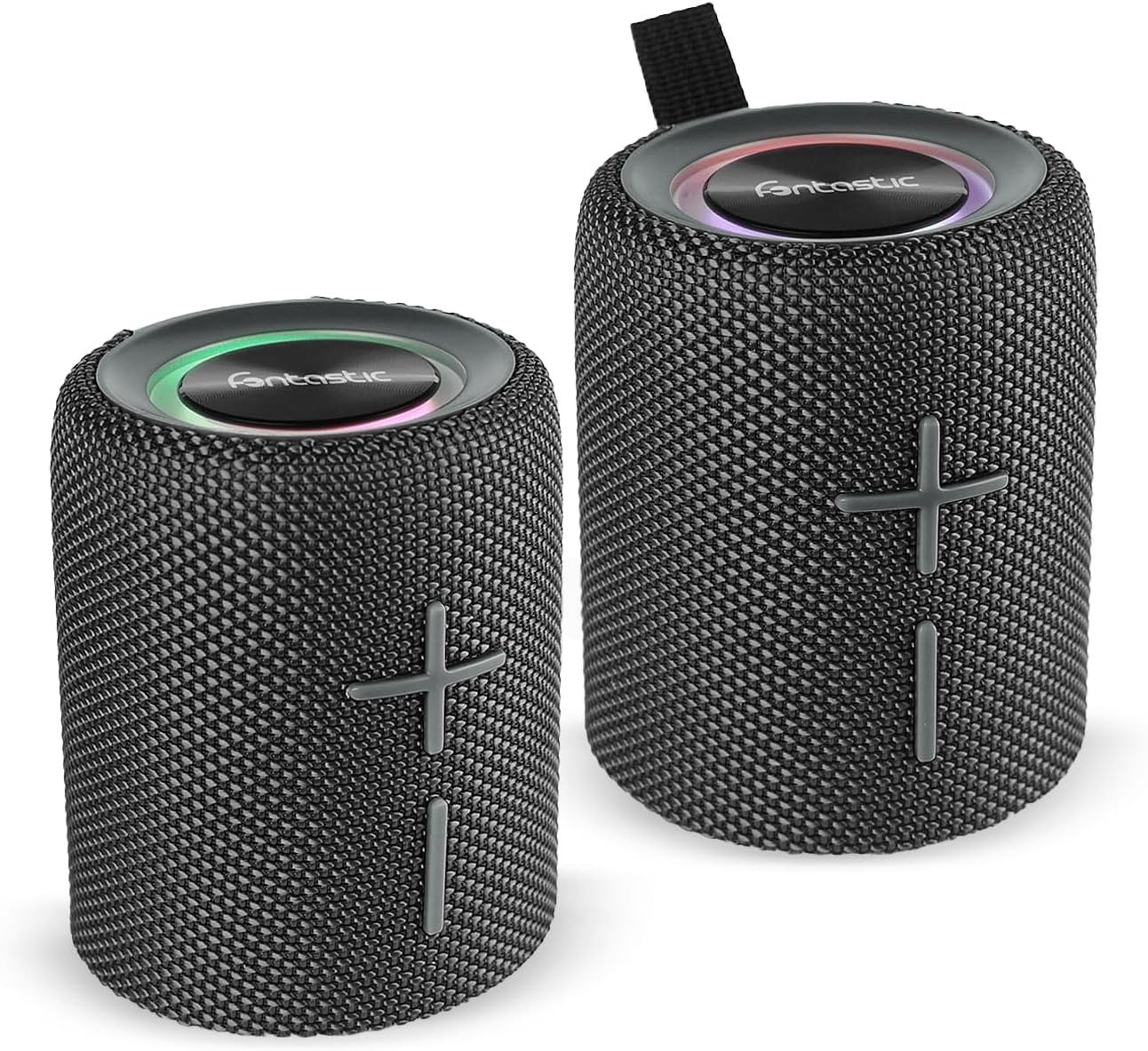 fontastic Cora Bluetooth Lautsprecher Box TWS Portable Speaker LED IPX5 Bluetooth-Lautsprecher (Hochauflösendes Klangbild)