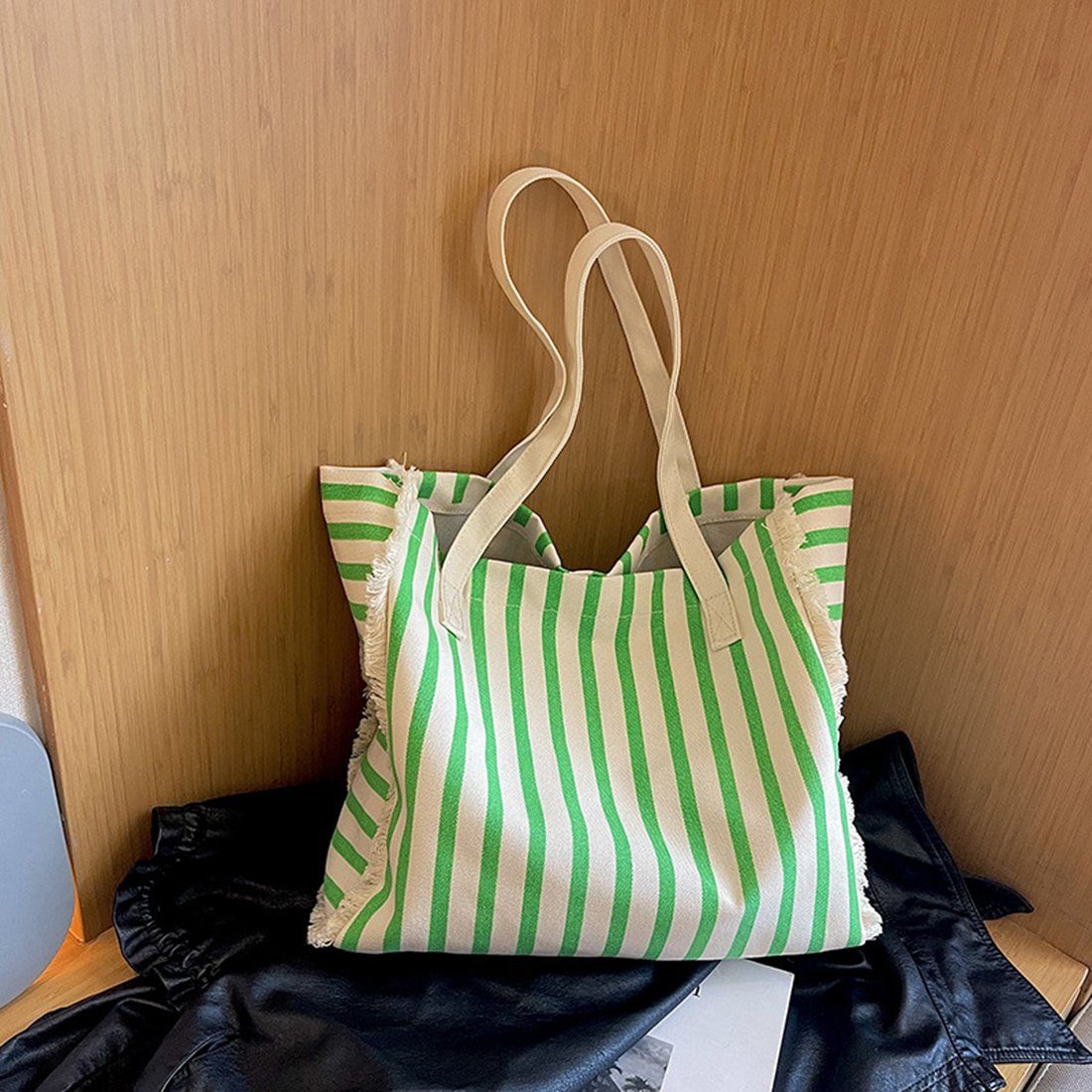 Groß Innentasche Umhängetasche für Damen,Lässige Tasche, green Haiaveng Segeltuch Tote mit Handtasche Schultertasche Umhängetasche Shopper