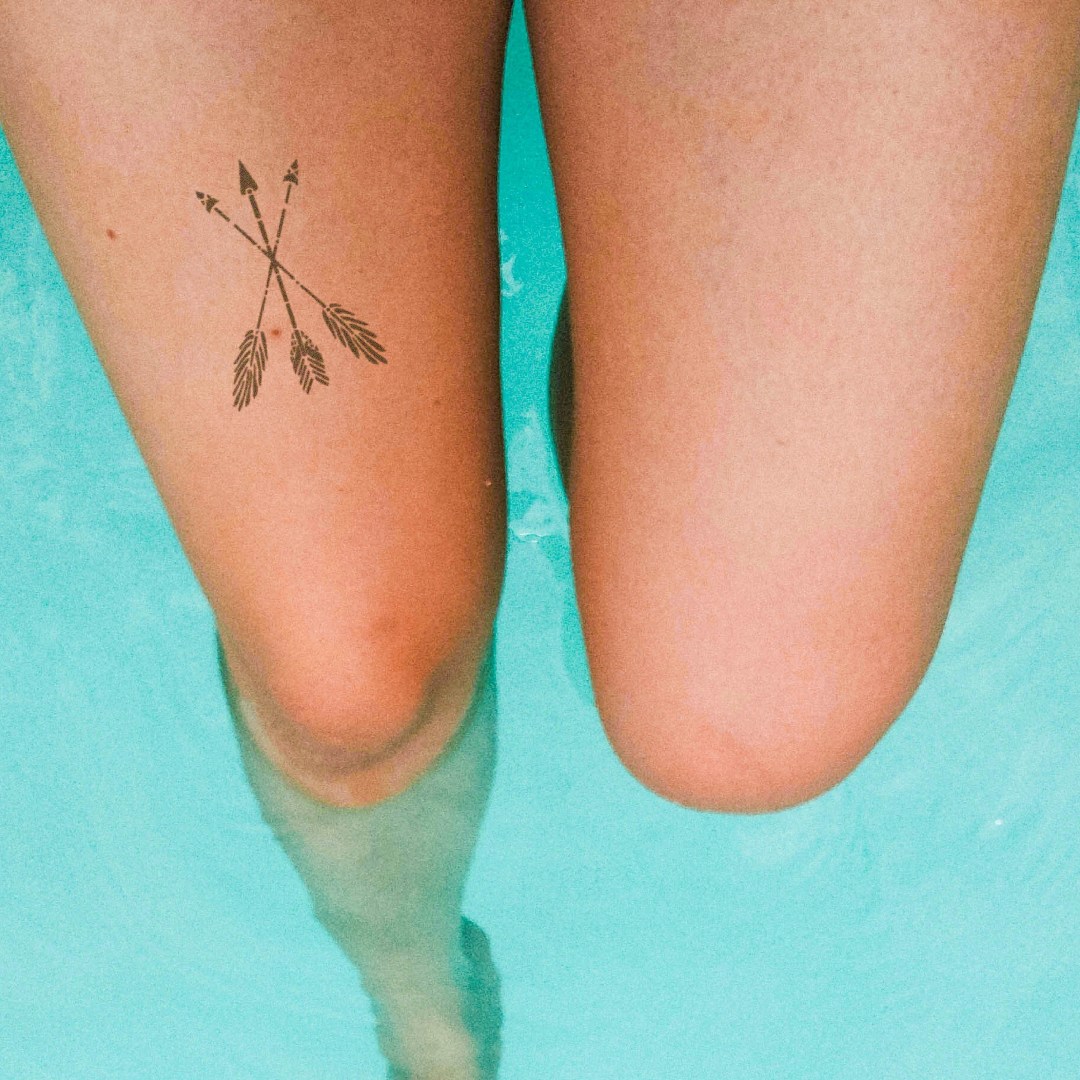 Inkster Schmuck-Tattoo Frauen Татуировки, Vegane & EU-Kosmetikzertifizierte Farbe, wasserfestes temporäres Tattoo, 2 Wochen Halt