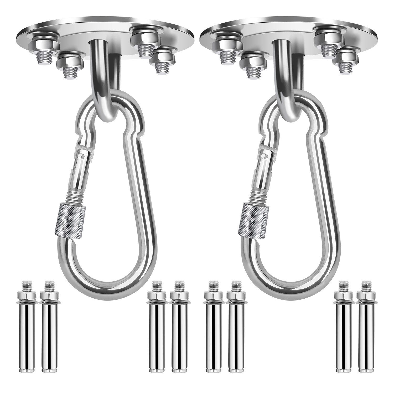 Clanmacy Deckenhalter 1-4pcs Deckenhaken Montage Haken Hängesessel Deckenhalterung Premium