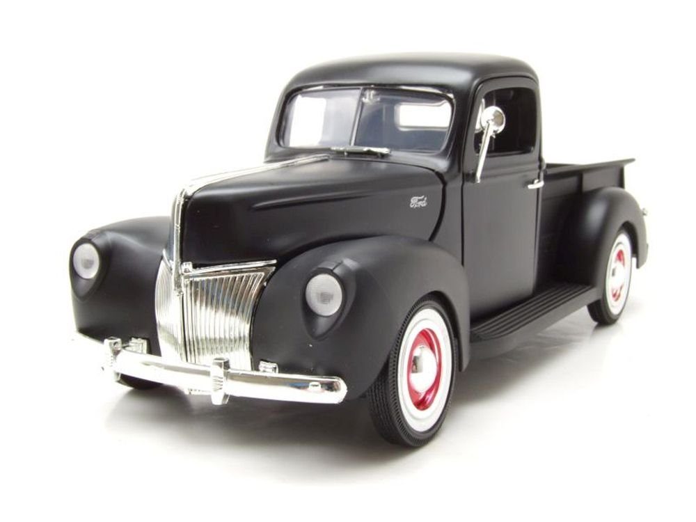 Motormax Modellauto Ford Pick Up 1940 matt schwarz, Maßstab 1:18