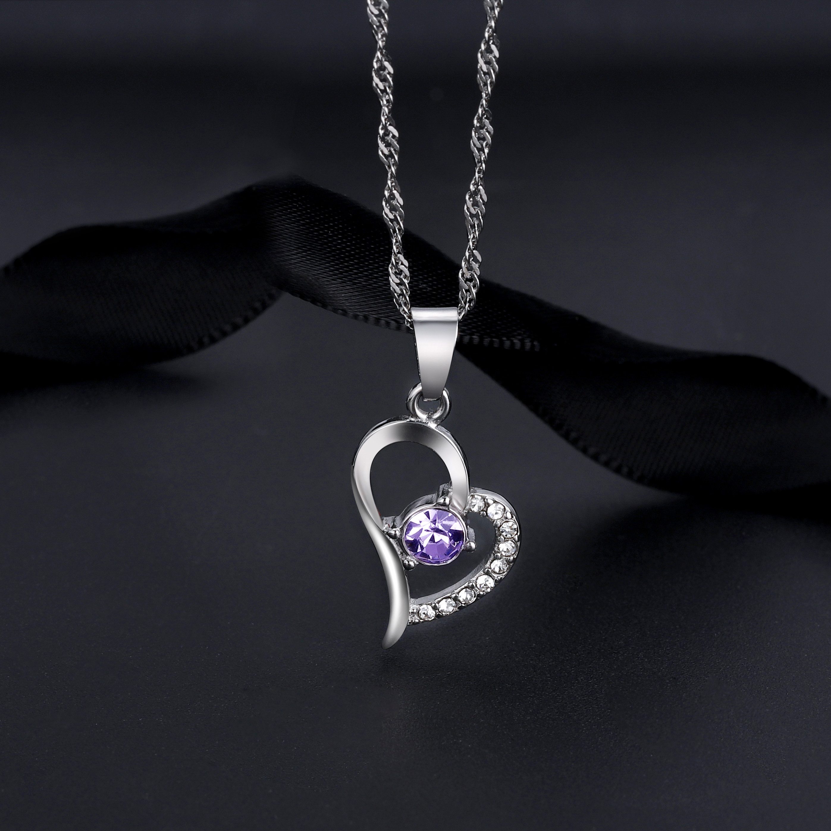 Kim Johanson Kette mit Anhänger Herz Silber (2-tlg), aus Edelstahl, silberf günstig online kaufen