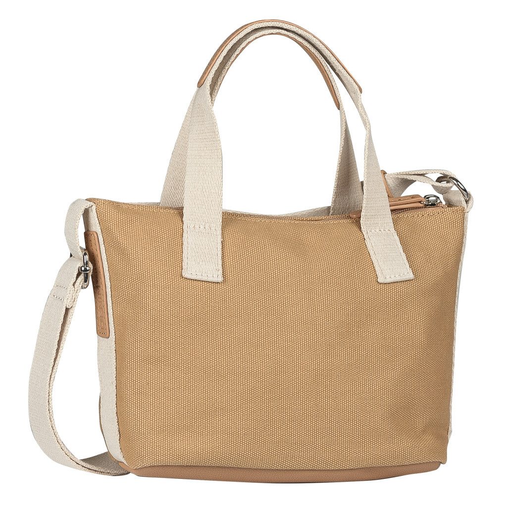 TOM TAILOR Denim Shopper Jada, Damen Umhängetasche, Handtasche mit schückendem Gewebebandgitter