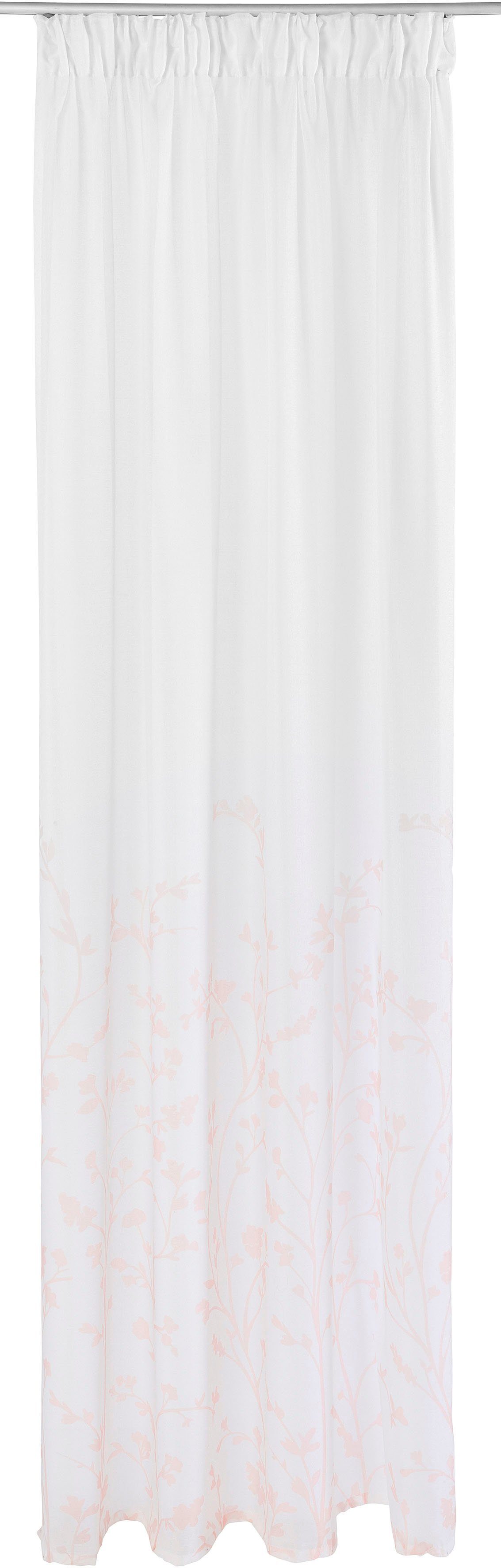 Yalinga, transparent, Halbtransparent, rosé my Gardine Multifunktionsband Polyester home, St), (1