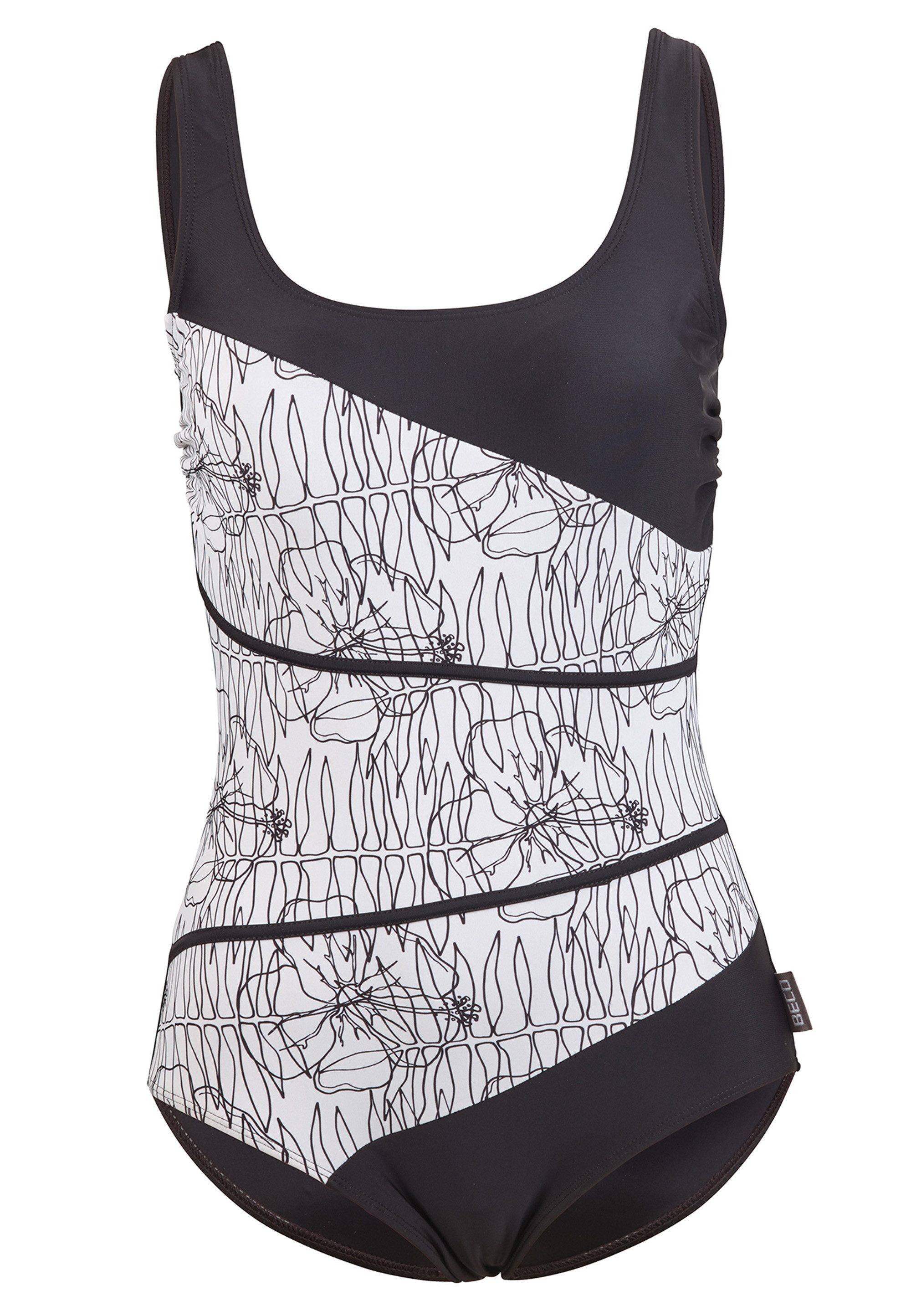 Beco Beermann Badeanzug Flower Lines (1-St) mit sanftem Shaping-Effekt