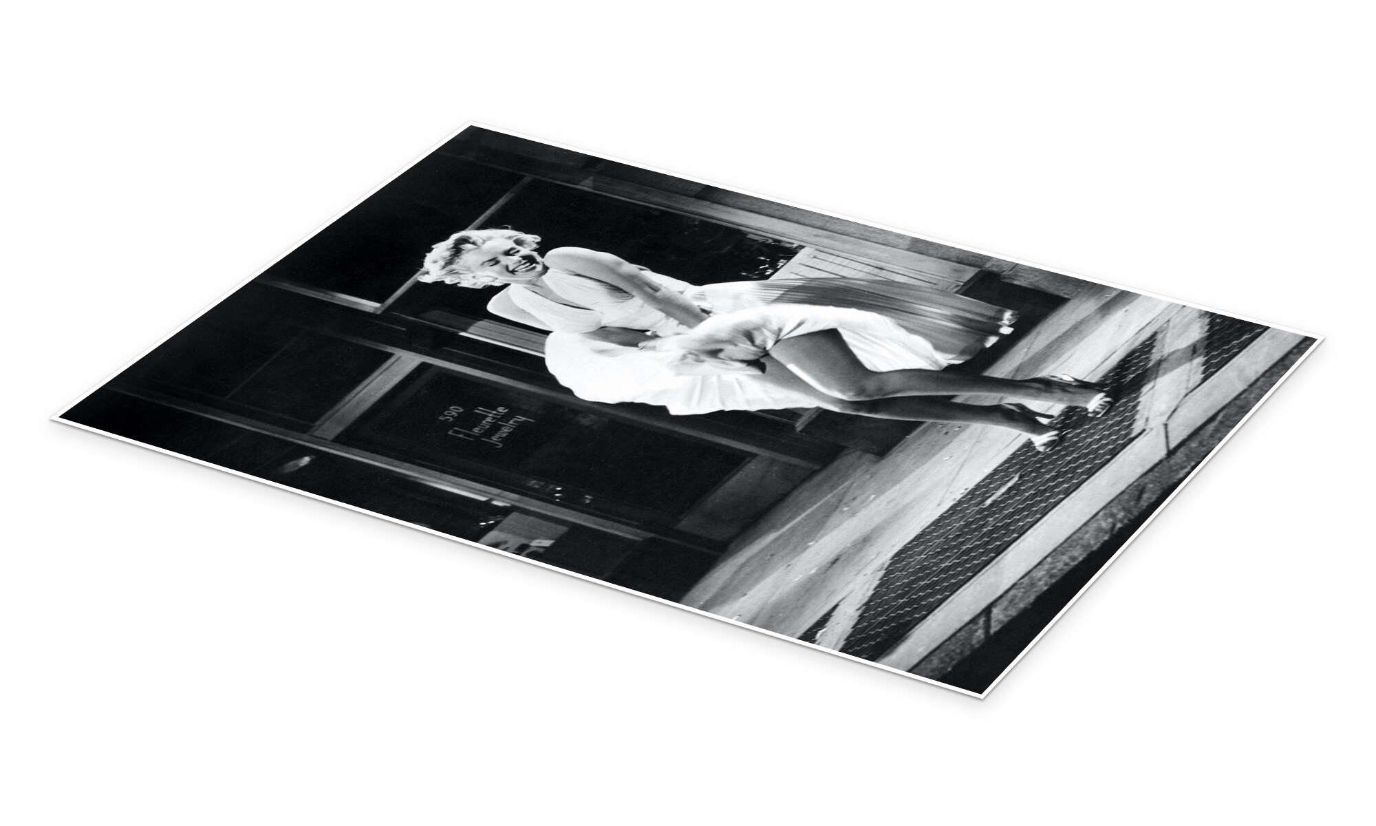 Posterlounge Wandbild Marilyn - The Seven Year Itch iconic pose, Celebrity Collection, erhältlich als Poster, Leinwandbild, Wandsticker oder Acrylglasbild – Bild 2 von 5
