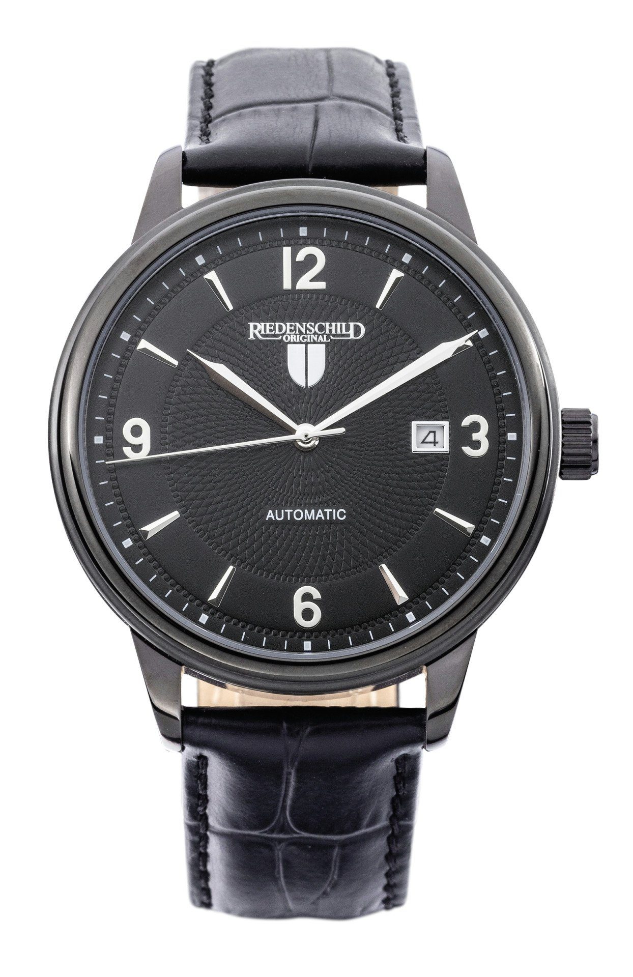 Automatikuhr RS7605-03 Herrenuhr Schwarz Lederband 42 mm RS7605-03