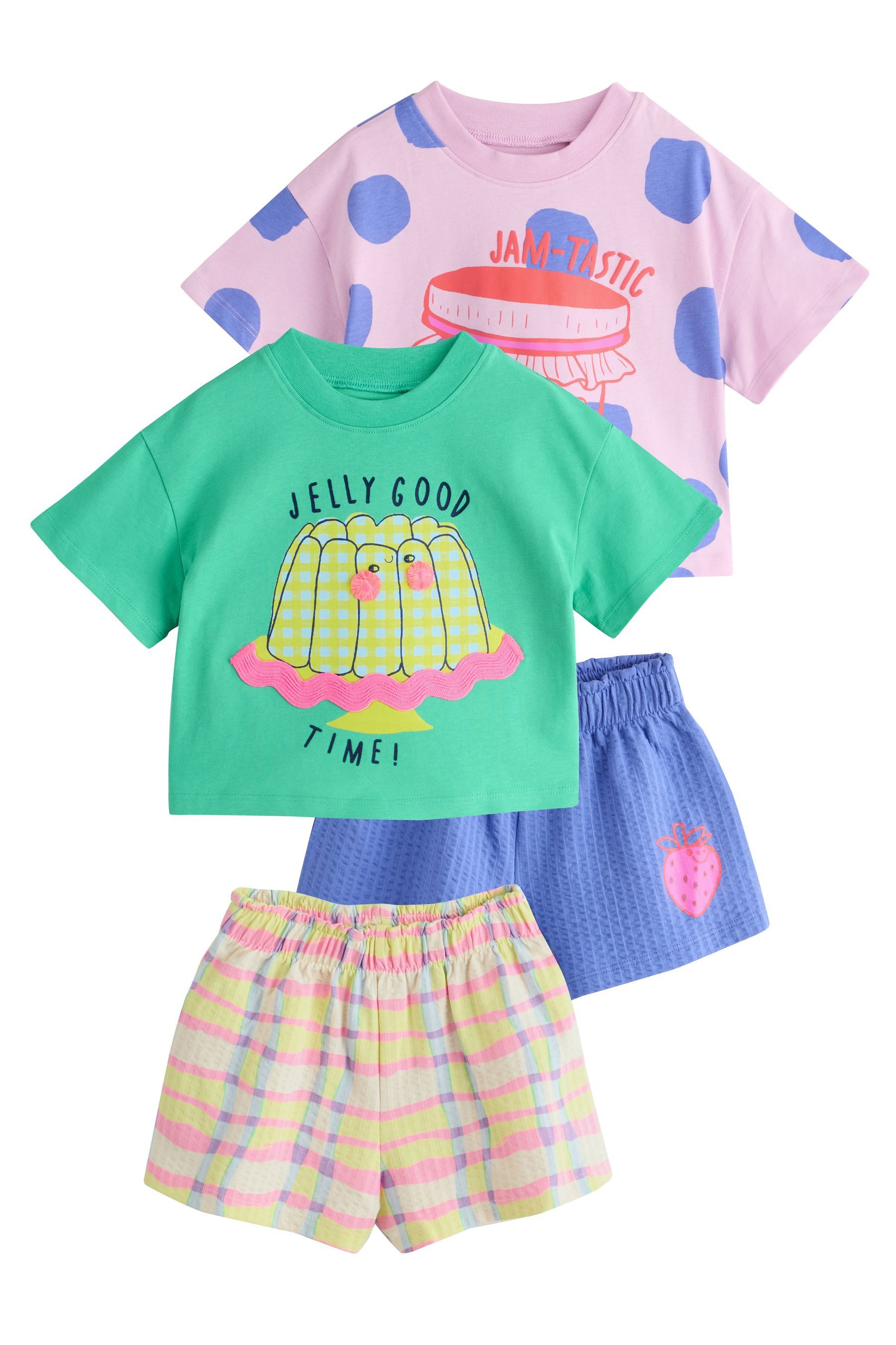 Shirt & Shorts Oberteil und Shorts, 2-teiliges Set
