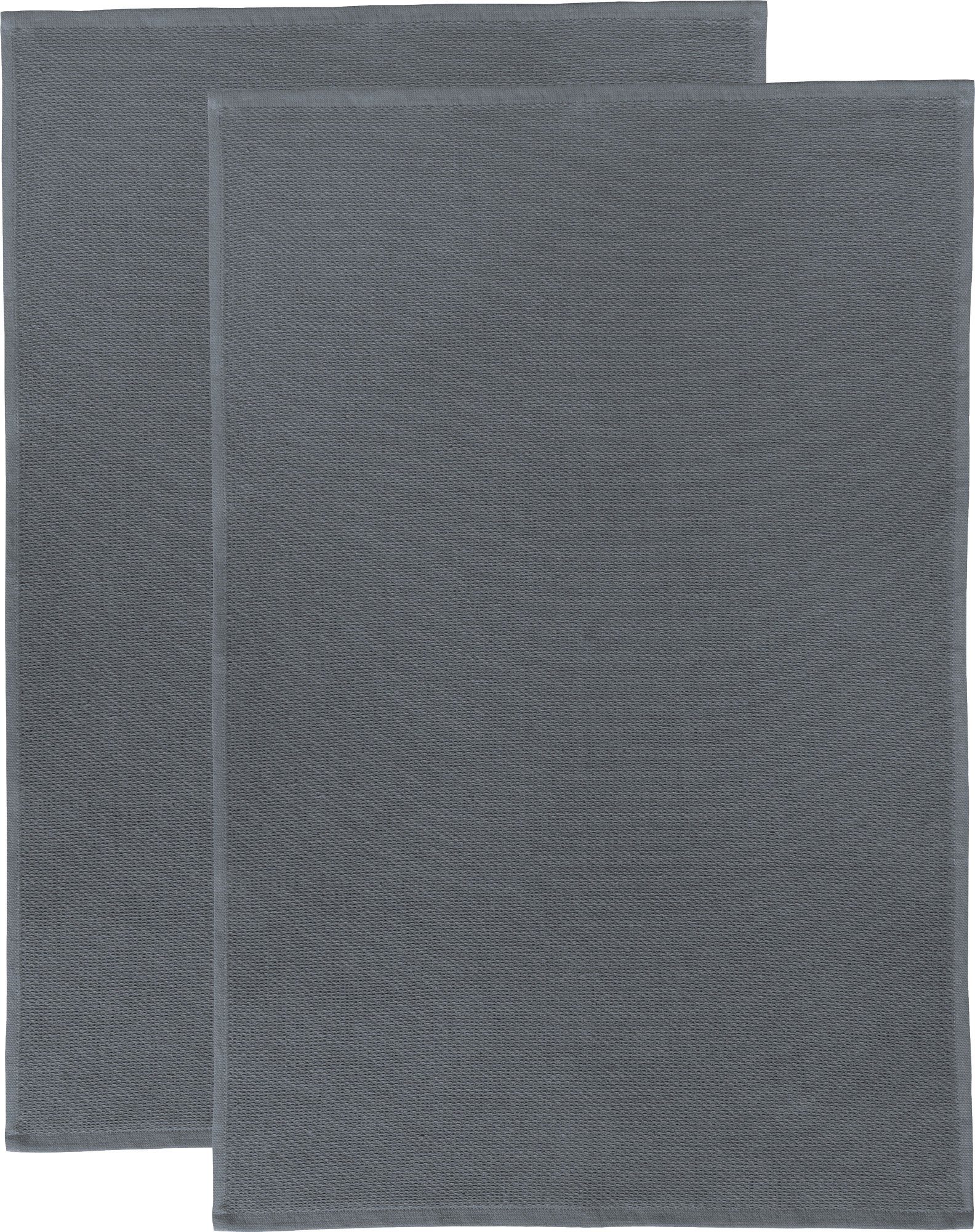 Erwin Müller Geschirrtuch Frottier-Geschirrtuch 2er-Pack, Baumwolle Uni