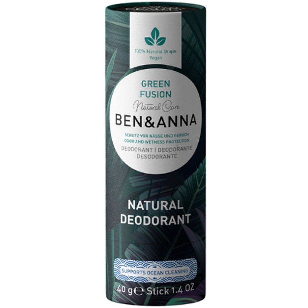 Ben & Anna Deo-Stift Deo-Stick Green Fusion, Grün, 40 g