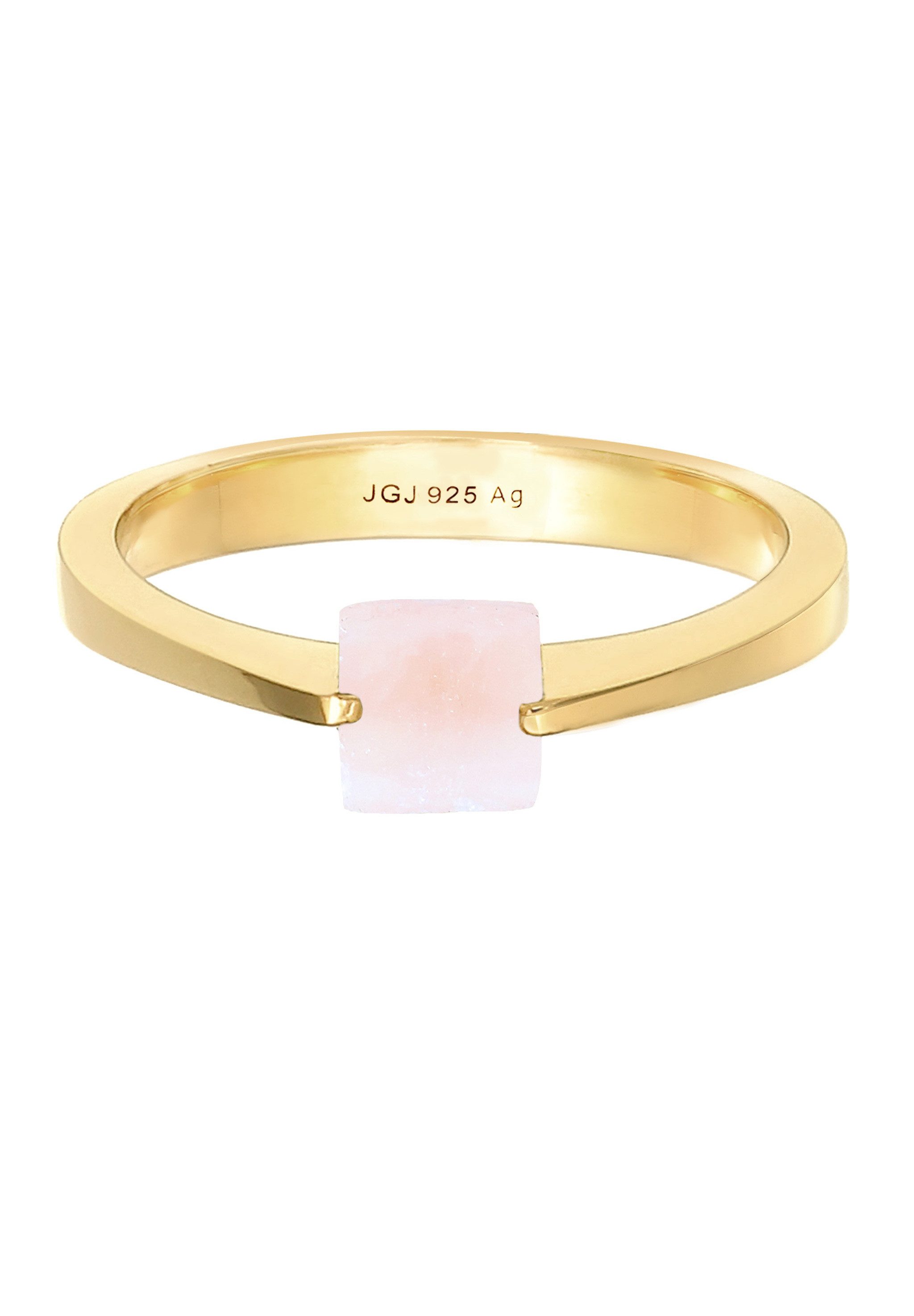 Elli Premium Fingerring Solitär Edelstein Viereck Klassik 925 Silber günstig online kaufen