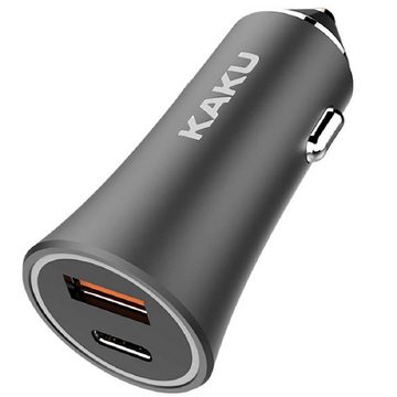 Kaku KFZ-Ladegerät USB-C 18W + USB Quick Charge 18W 3A Dual Port Smartphone-Ladegerät